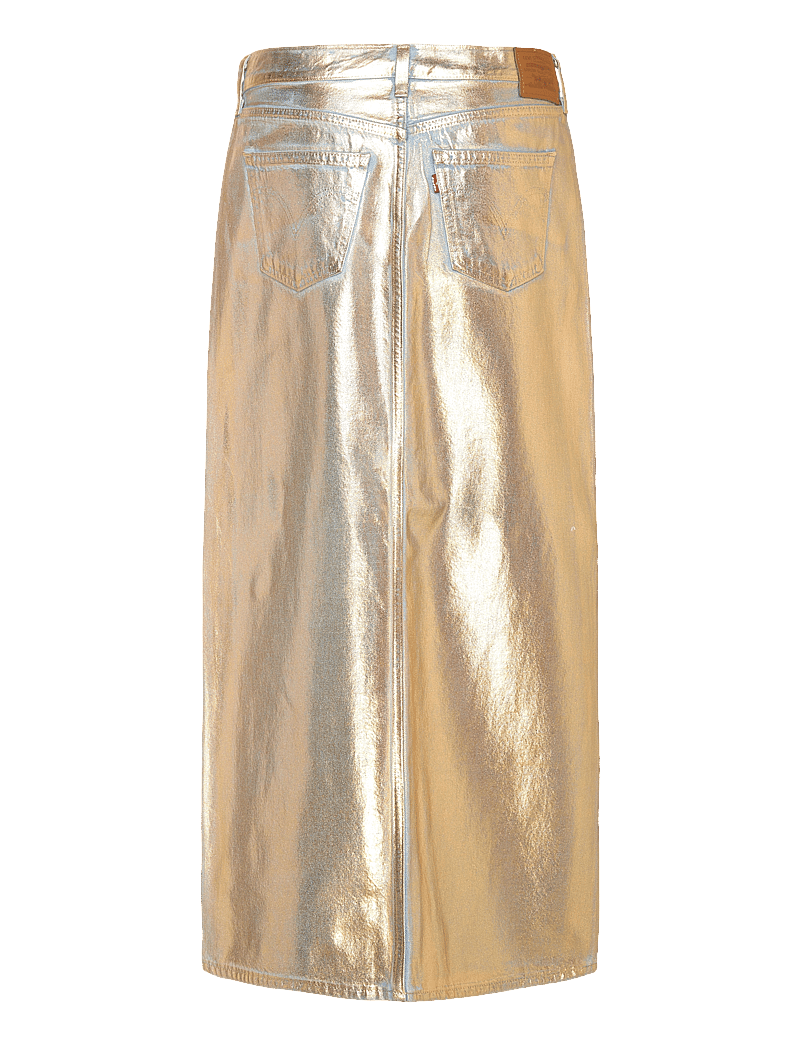 Levi's® - ANKLE COLUMN SKIRT MED INDIGO - FLAT FINISH - jeansröcke - optical illusion ski - 2