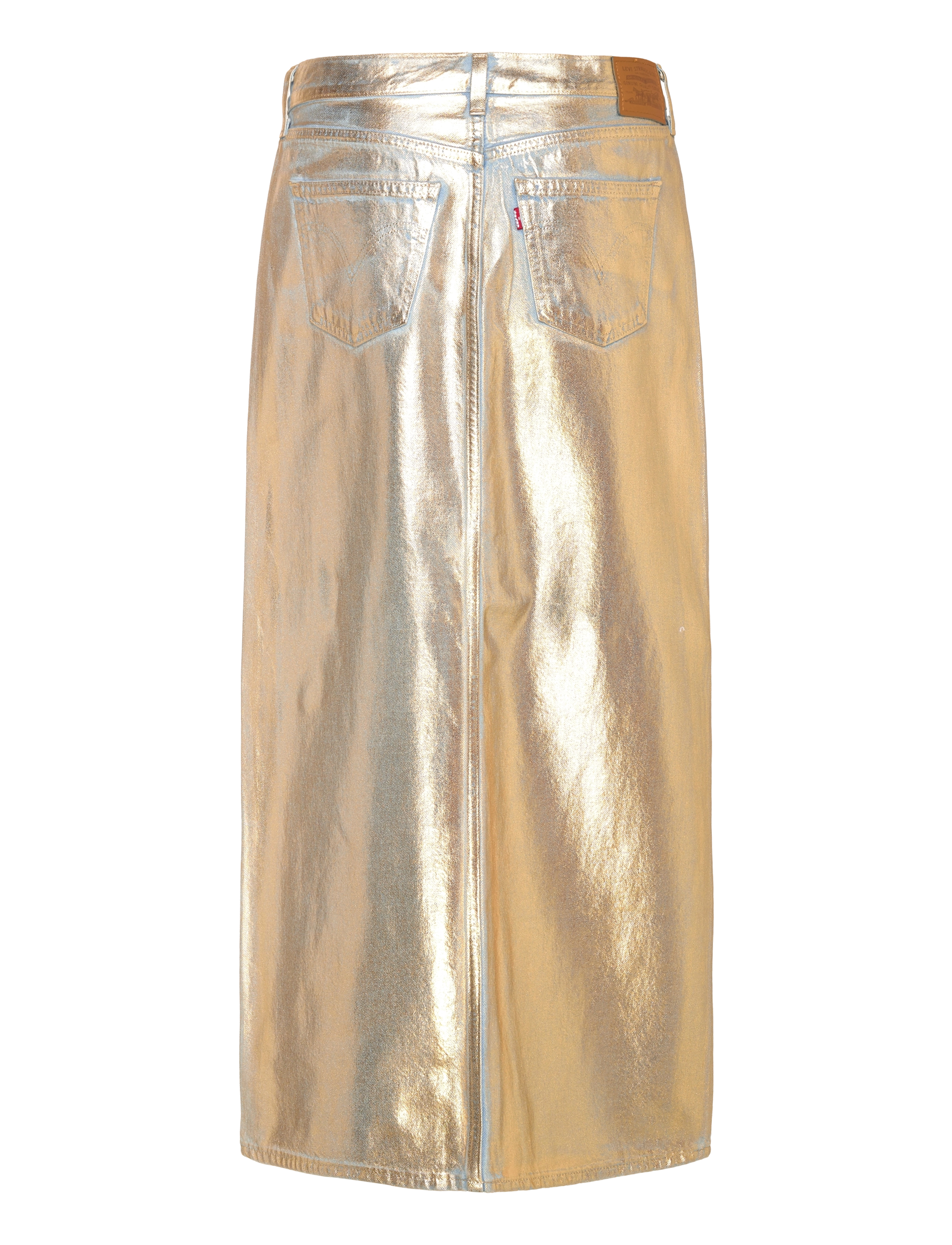 Levi's® - ANKLE COLUMN SKIRT MED INDIGO - FLAT FINISH - jeansröcke - optical illusion ski - 2