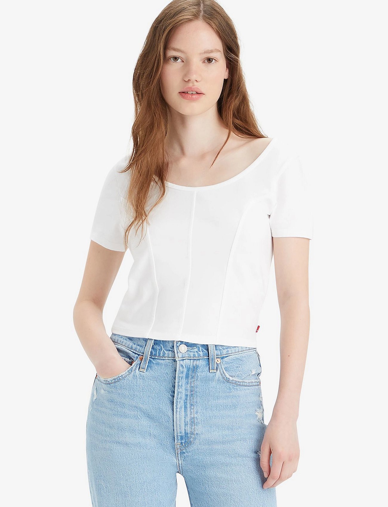 MARS CORSET TEE WHITE + - NEUTRALS