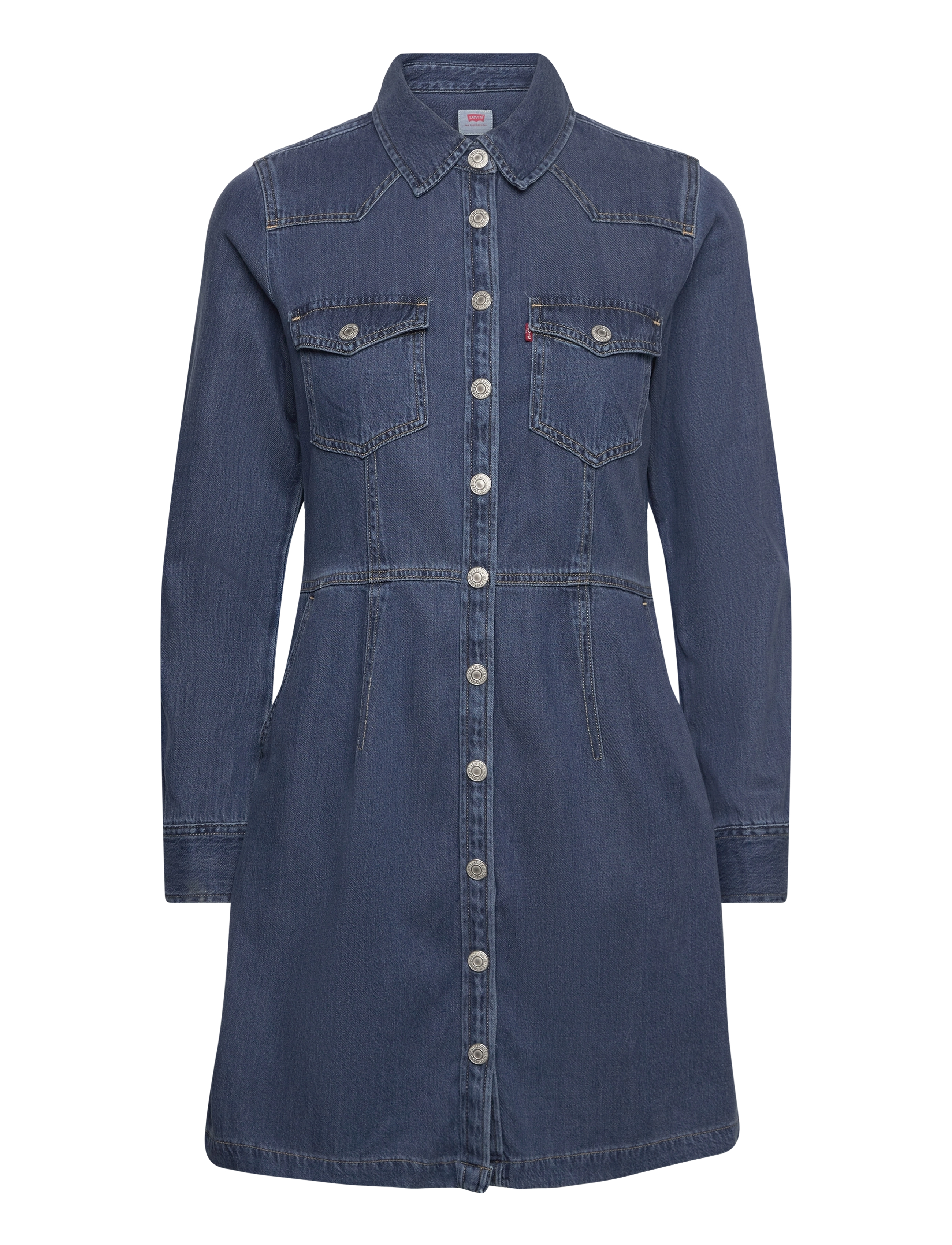 Levi's® - OTTO WESTERN DRESS SQUARE DEAL - med indigo - worn in - 1