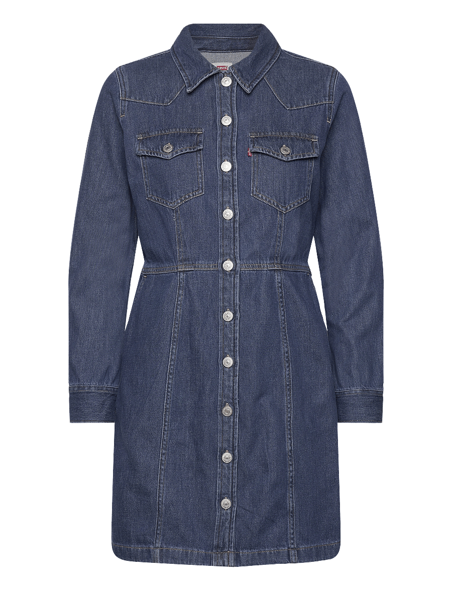 Levi's® - FLYNN WESTERN CORE DRESS DARK INDIGO - WORN IN - dark indigo - worn in - 1
