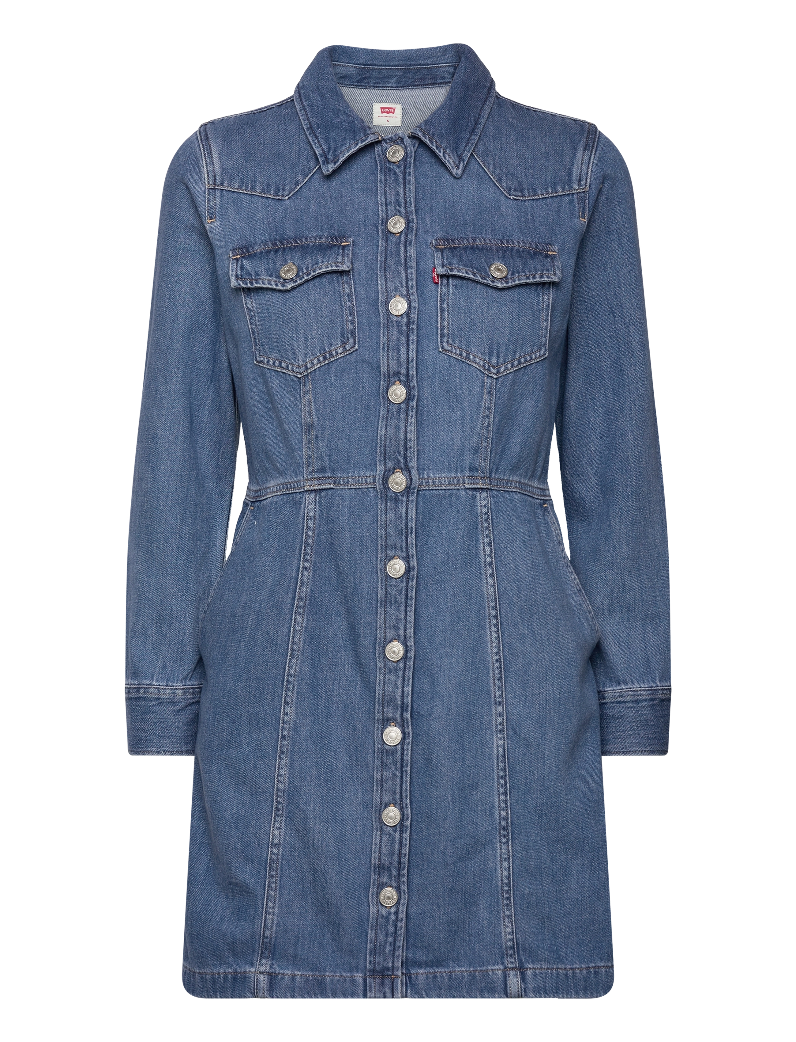 Levi's® - FLYNN WESTERN CORE DRESS MED INDIGO - WORN IN - med indigo - worn in - 1