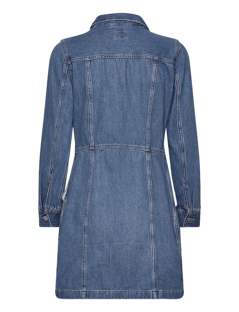 Levi's® - FLYNN WESTERN CORE DRESS MED INDIGO - WORN IN - jeanskleider - med indigo - worn in - 2