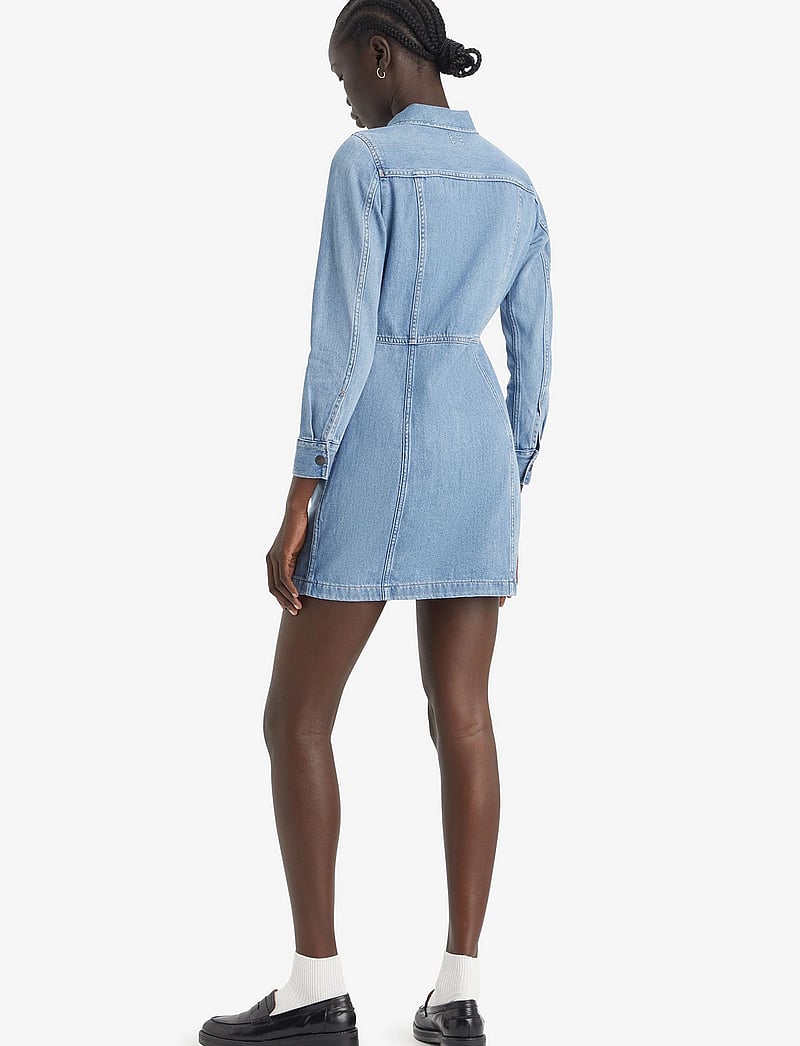 Levi's® - FLYNN WESTERN CORE DRESS MED INDIGO - WORN IN - jeanskleider - med indigo - worn in - 3