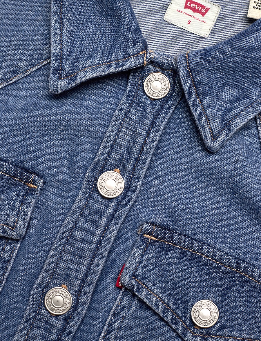 Levi's® - FLYNN WESTERN CORE DRESS MED INDIGO - WORN IN - med indigo - worn in - 4