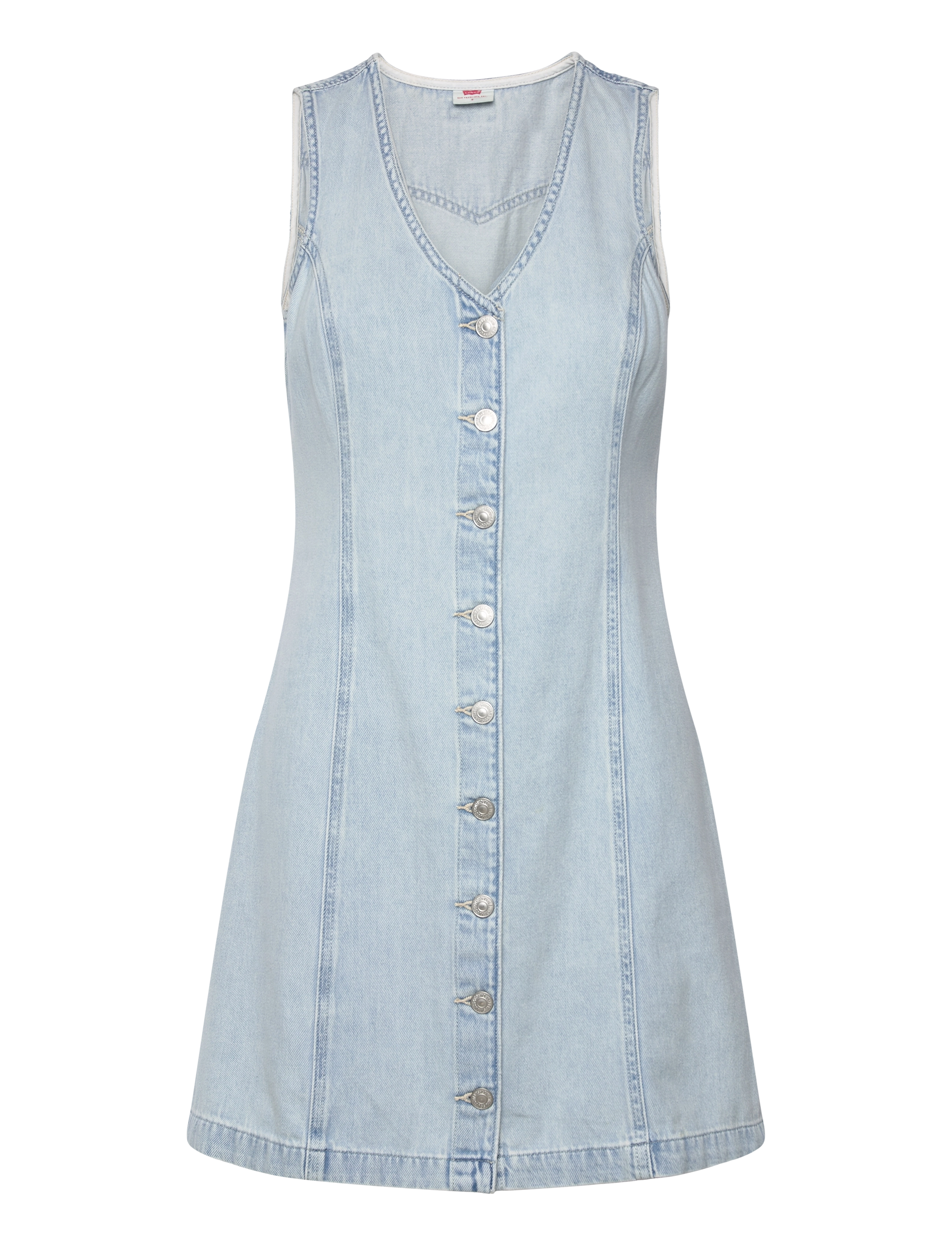 THORA DENIM MINI DRESS NEVER G - LIGHT INDIGO - WORN IN