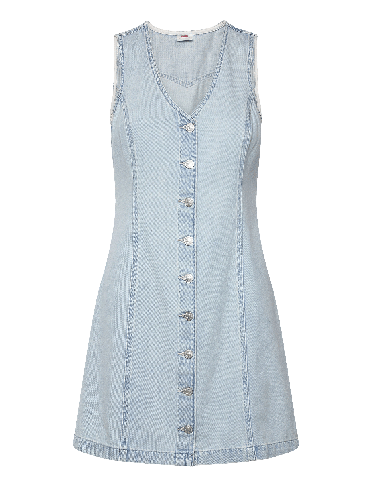 THORA DENIM MINI DRESS NEVER G - LIGHT INDIGO - WORN IN
