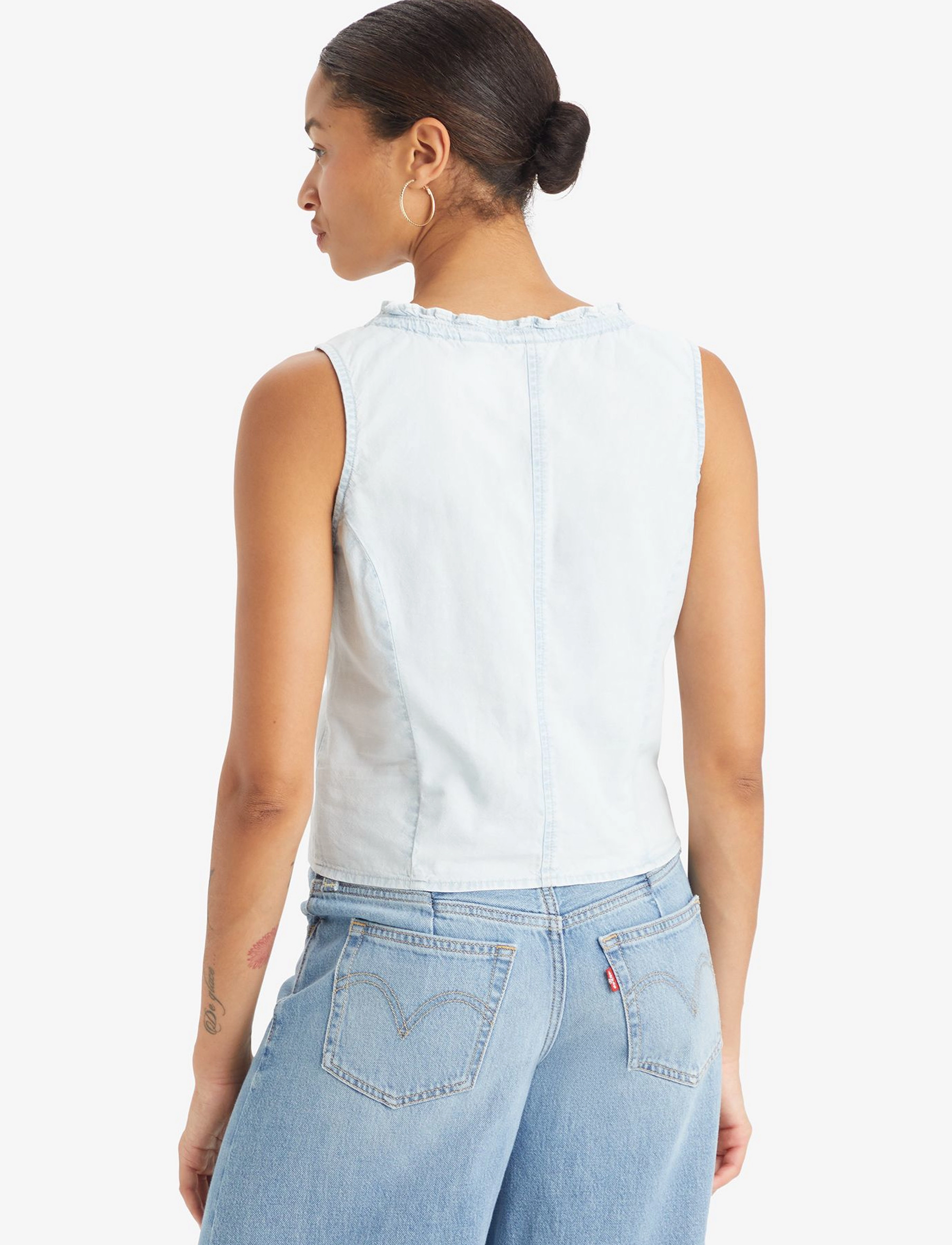 LEVI´S Women - SHANE TANK NEVER GOING TO CHAN - light indigo - worn in - 3