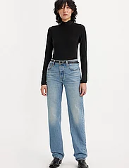 LEVI´S Women - 501 90S LIGHTWEIGHT BOLD UNDER - wide leg jeans - med indigo - worn in - 4