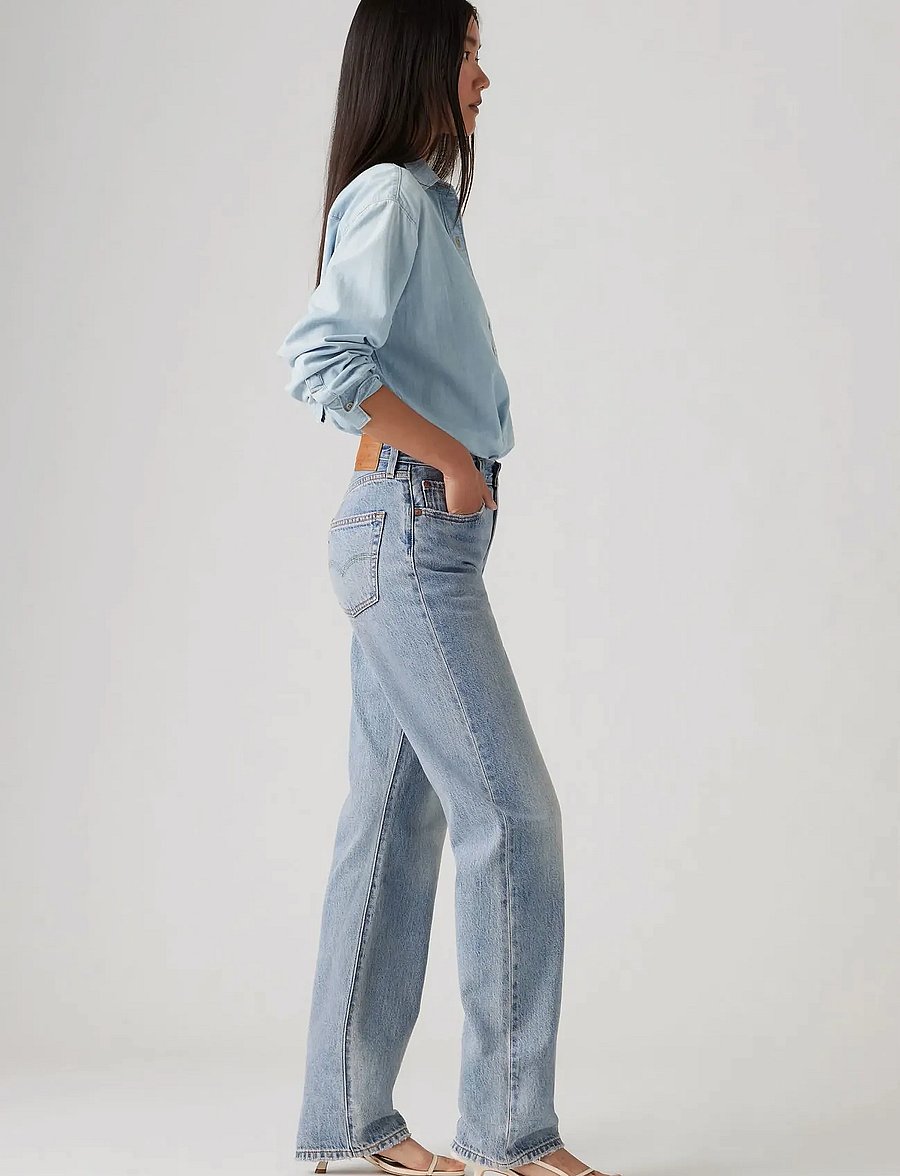 Levi's® - 501 90S LIGHTWEIGHT FUN FLARE - med indigo - worn in - 3