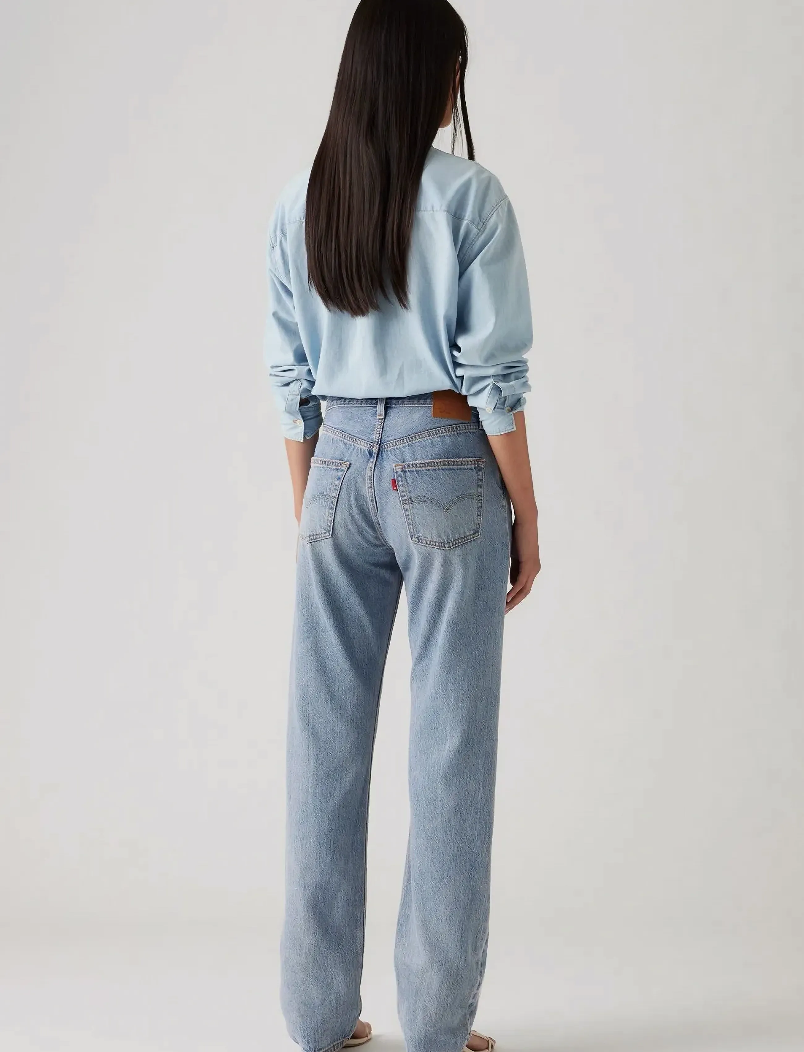 Levi's® - 501 90S LIGHTWEIGHT FUN FLARE - med indigo - worn in - 4