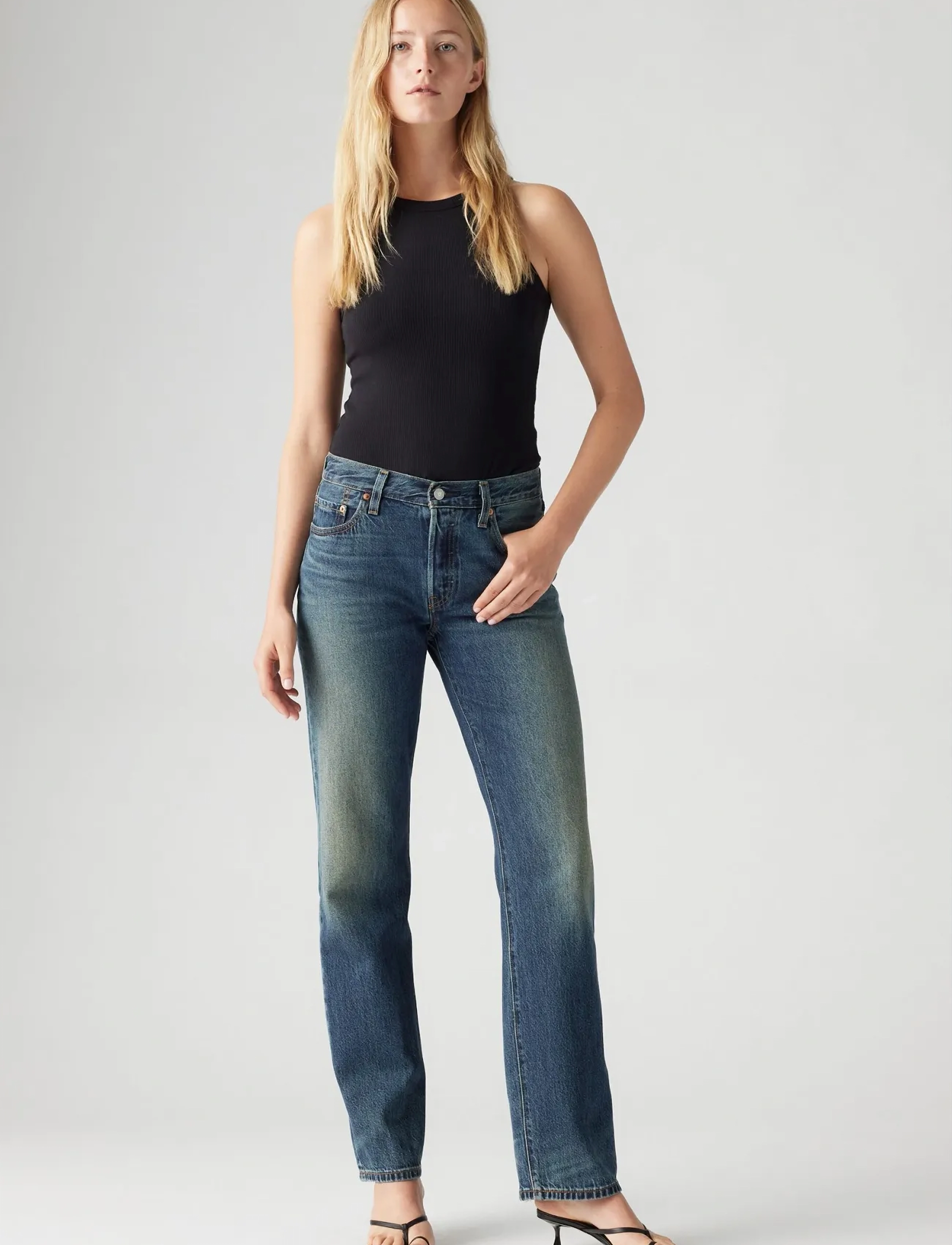 Levi's® - 501 90S LIGHTWEIGHT BLESS THE - sirge säärega teksad - dark indigo - worn in - 4
