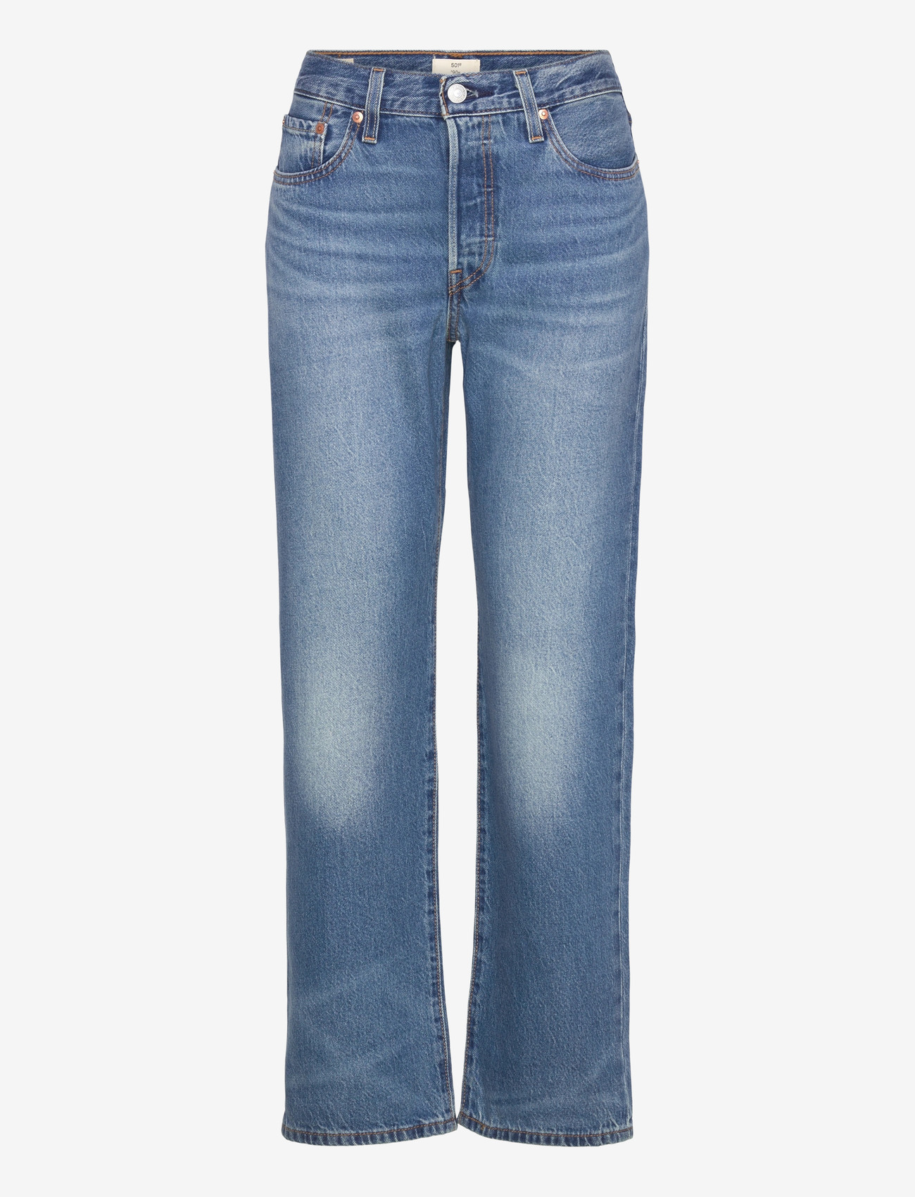 Levi's® - 501 90S LIGHTWEIGHT FINE FOREV - straight jeans - med indigo - worn in - 0