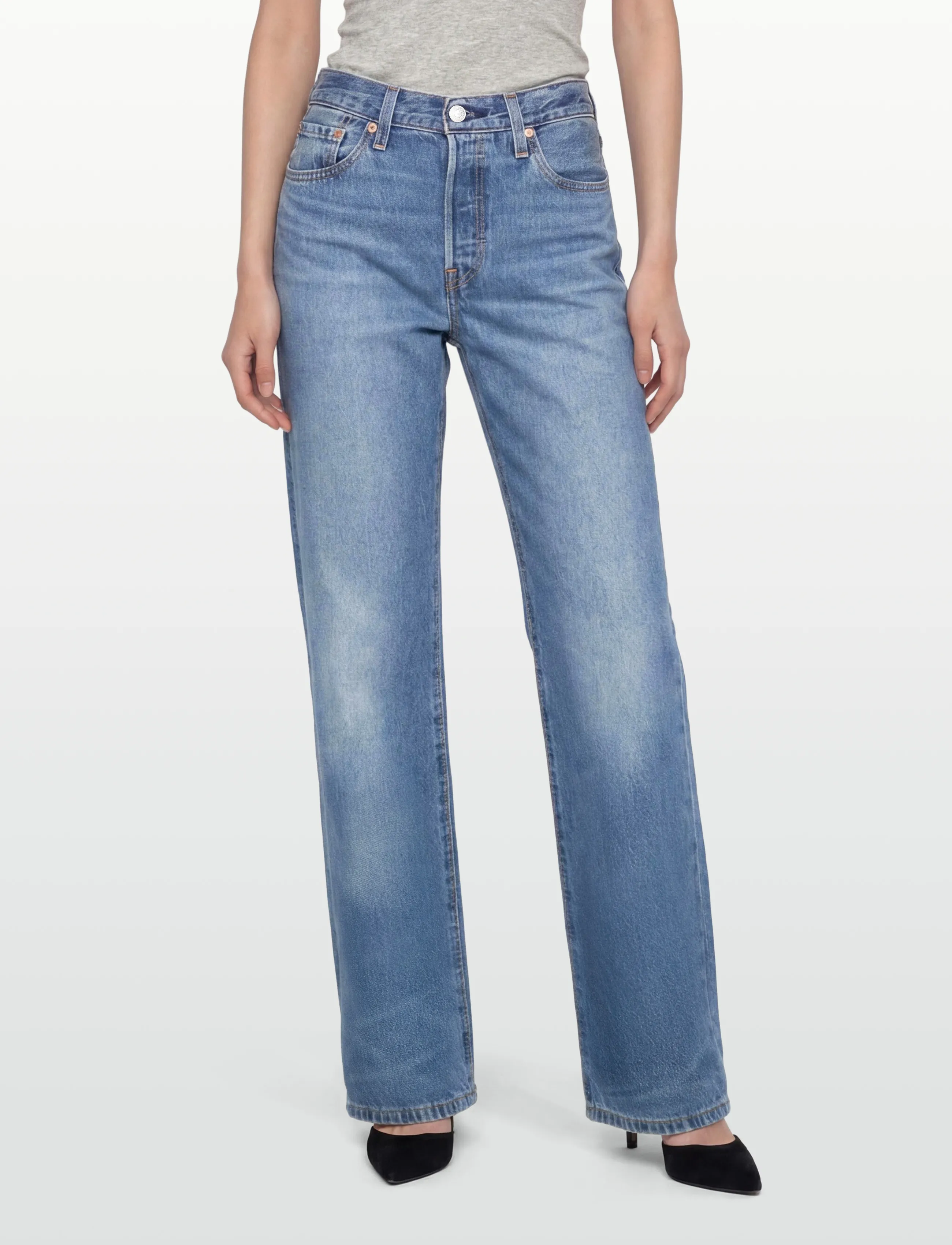 Levi's® - 501 90S LIGHTWEIGHT FINE FOREV - sirge säärega teksad - med indigo - worn in - 3