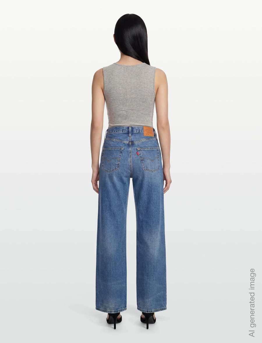 Levi's® - 501 90S LIGHTWEIGHT FINE FOREV - raka jeans - med indigo - worn in - 4