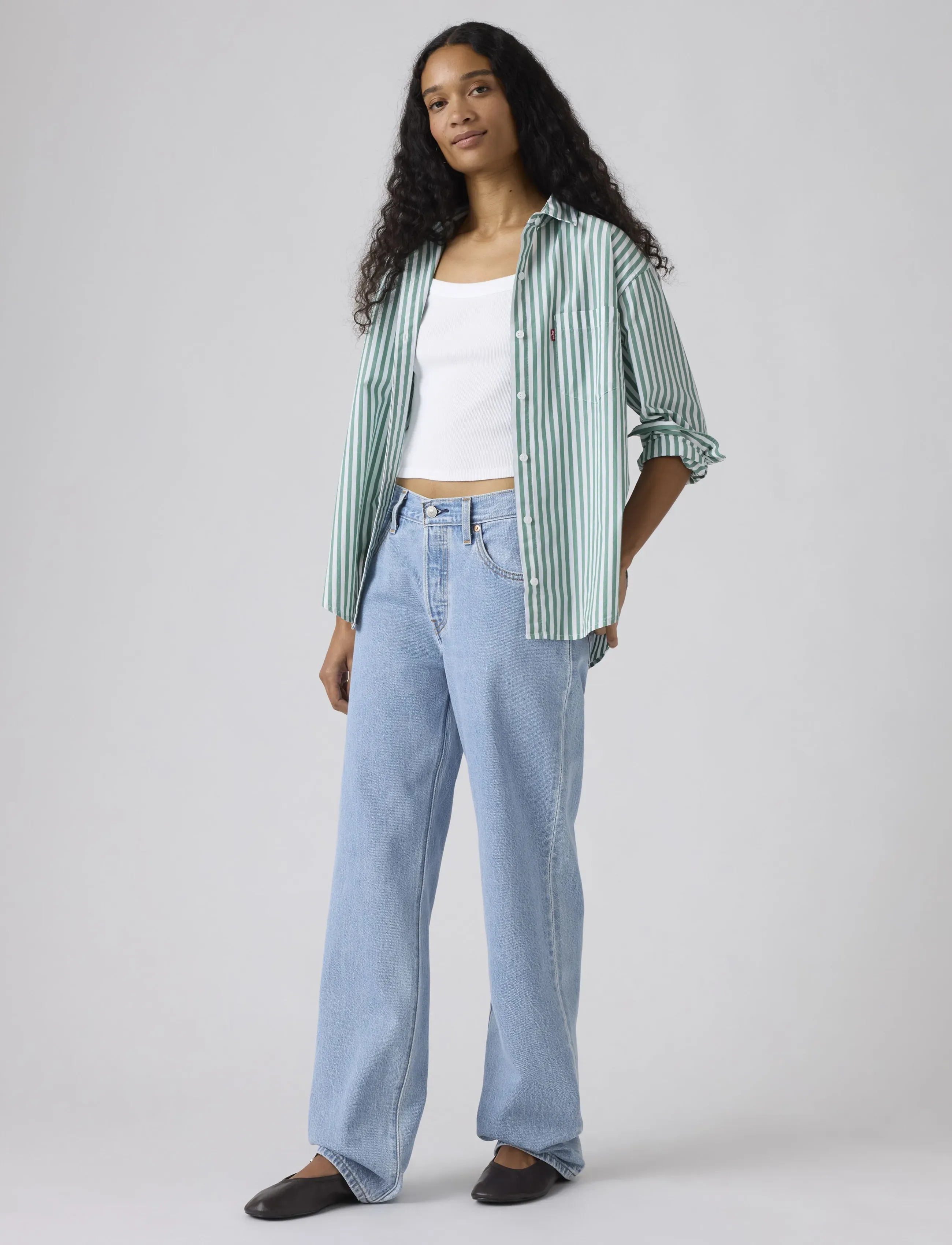 Levi's® 501 90S LIGHTWEIGHT STONE TODA - Riided - MED INDIGO - FLAT FINISH / blue