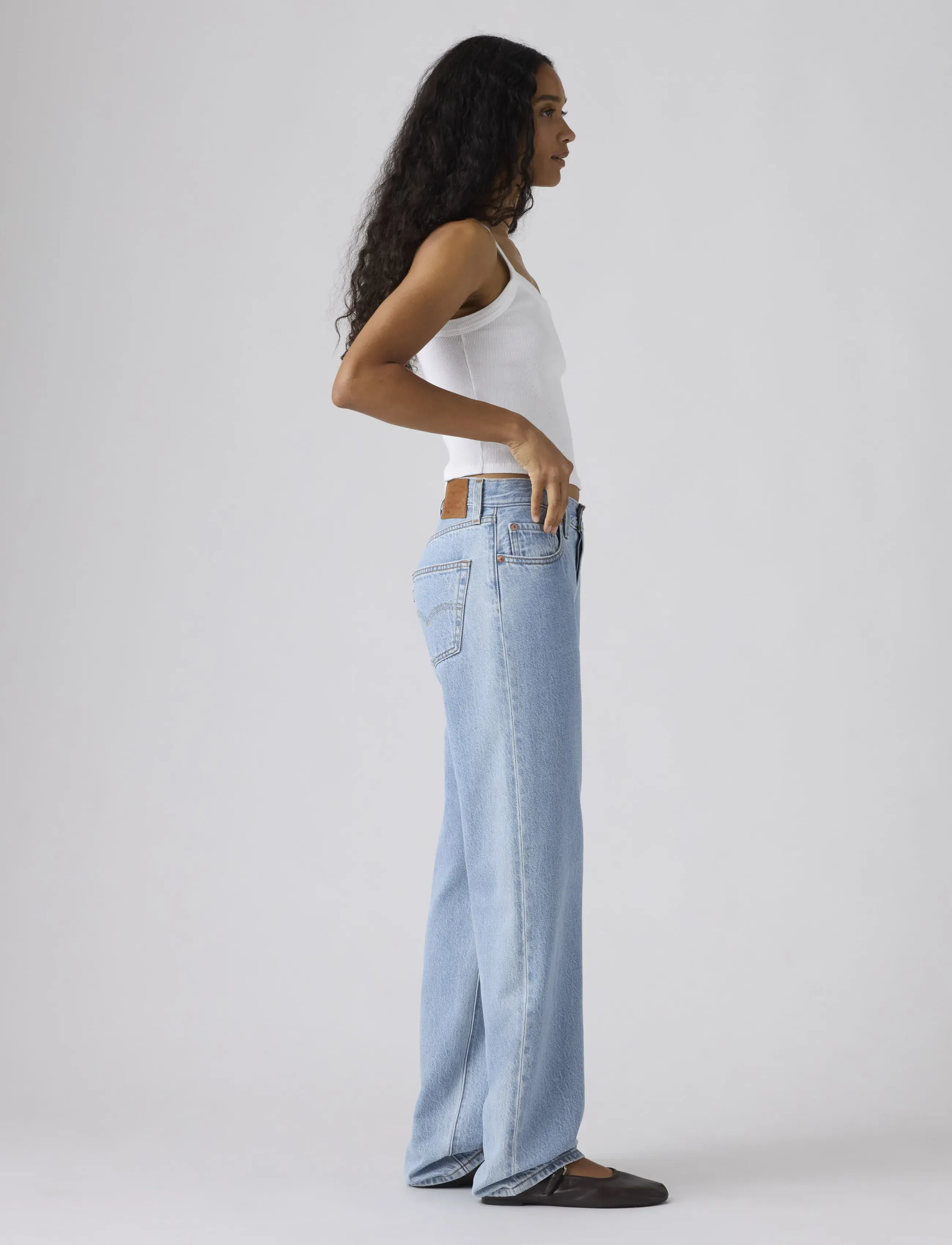 Levi's® - 501 90S LIGHTWEIGHT STONE TODA - mom jeans - med indigo - flat finish - 5