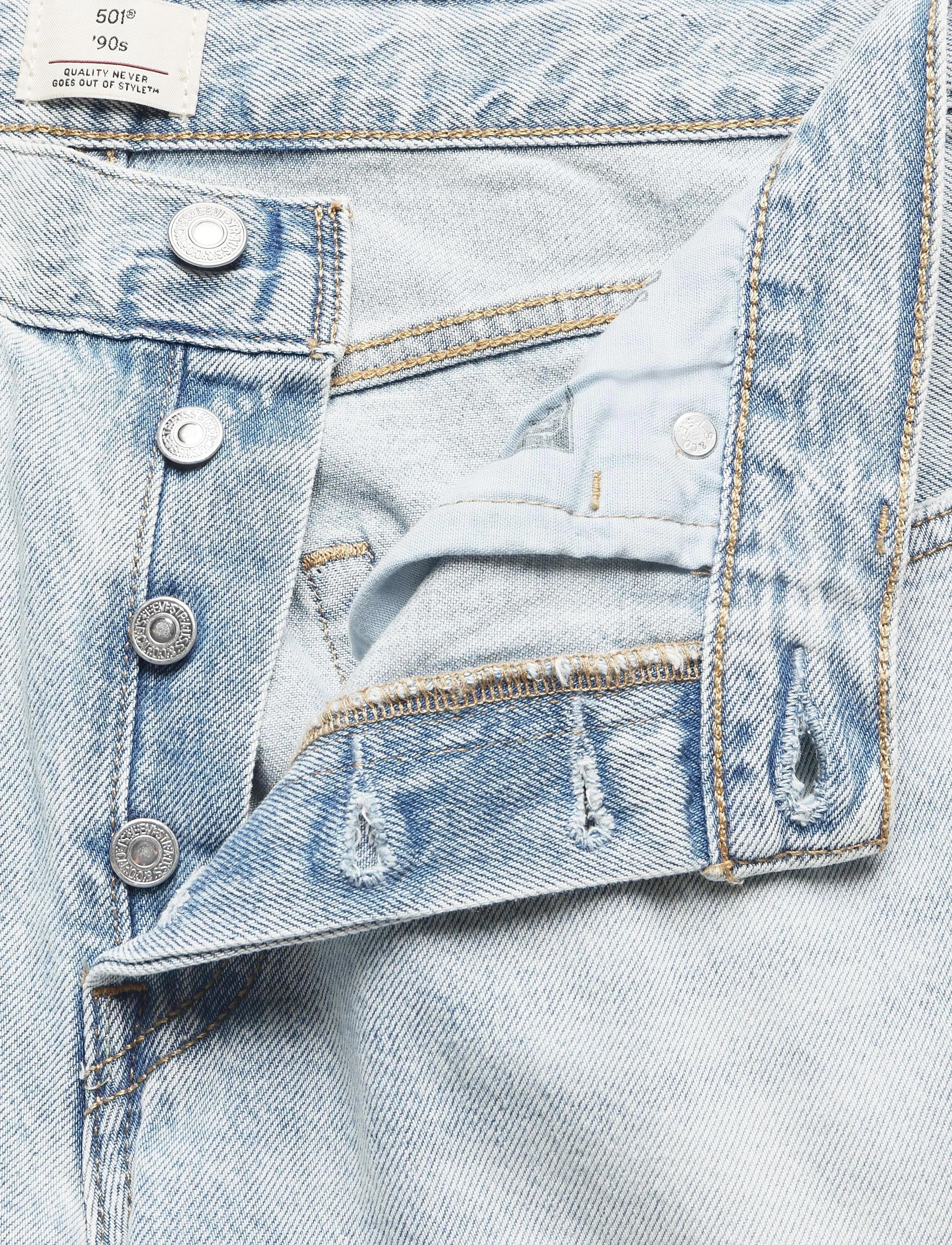 Levi's® - 501 90S LIGHTWEIGHT ANCHOR HER - mom jeans - med indigo - worn in - 3
