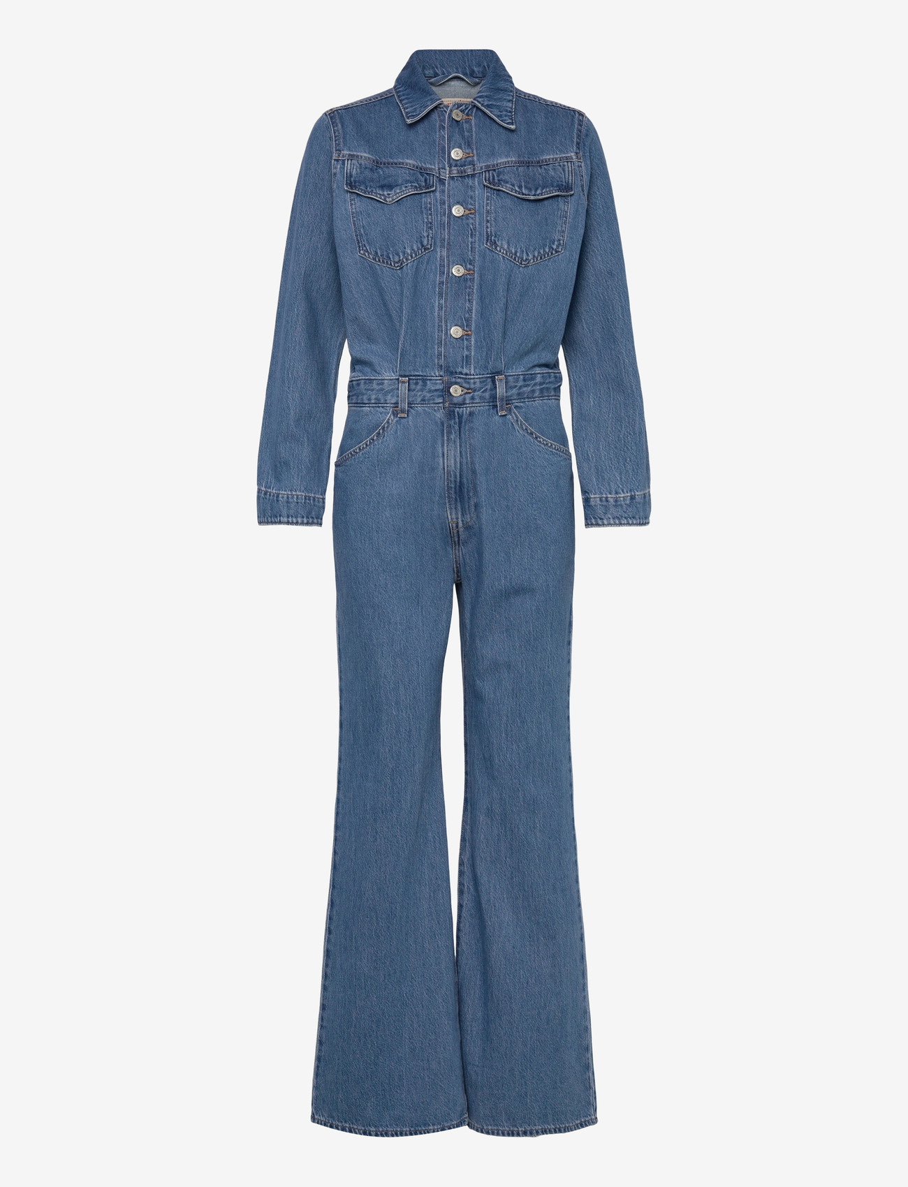 Levi's® - WESTERN JUMPSUIT CAUSE AND EFF - pükskostüümid - med indigo - worn in - 0