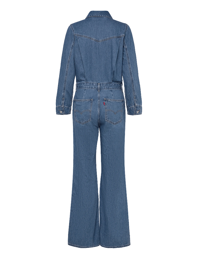Levi's® - WESTERN JUMPSUIT CAUSE AND EFF - pükskostüümid - med indigo - worn in - 1