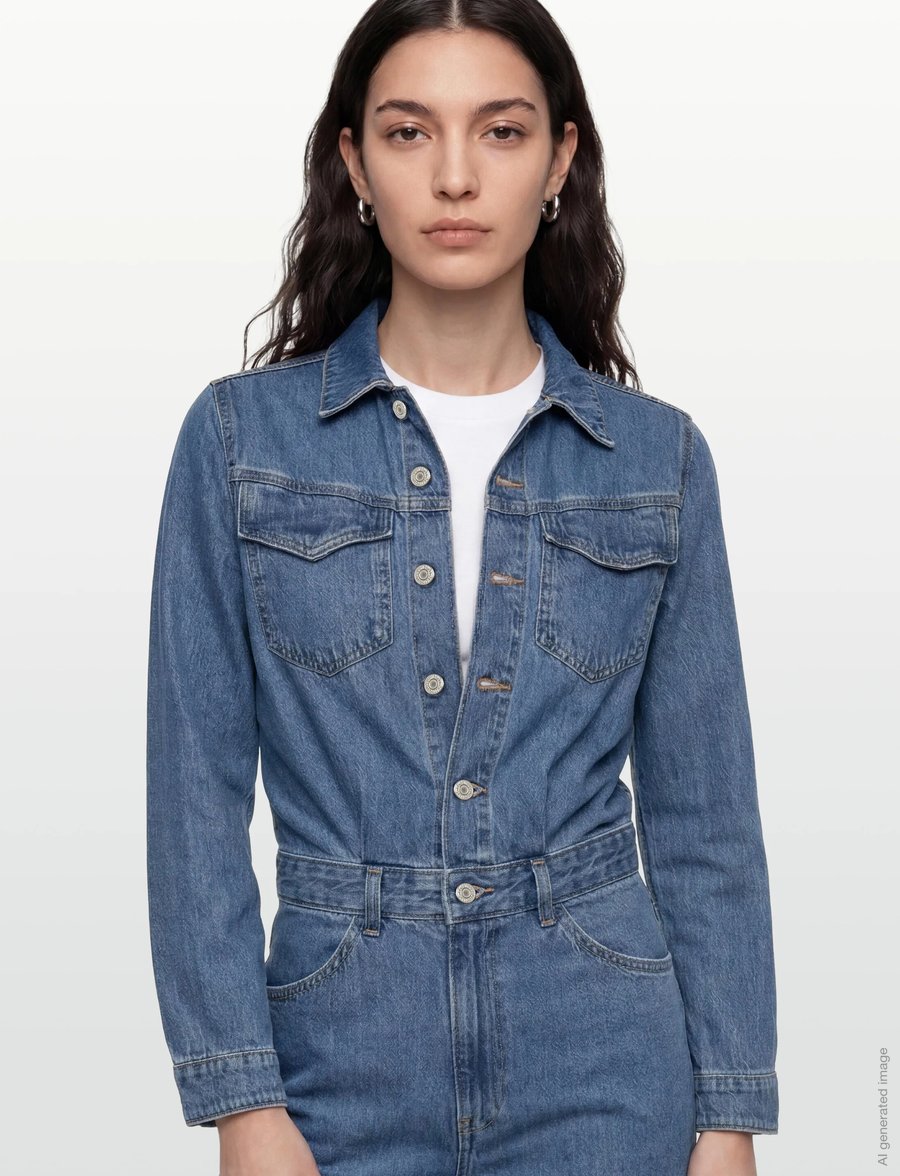 Levi's® - WESTERN JUMPSUIT CAUSE AND EFF - haalarit - med indigo - worn in - 3