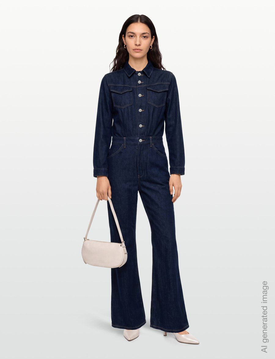 Levi's® - WESTERN JUMPSUIT REIGN OF THE - jumpsuits - dark indigo - flat finish - 0