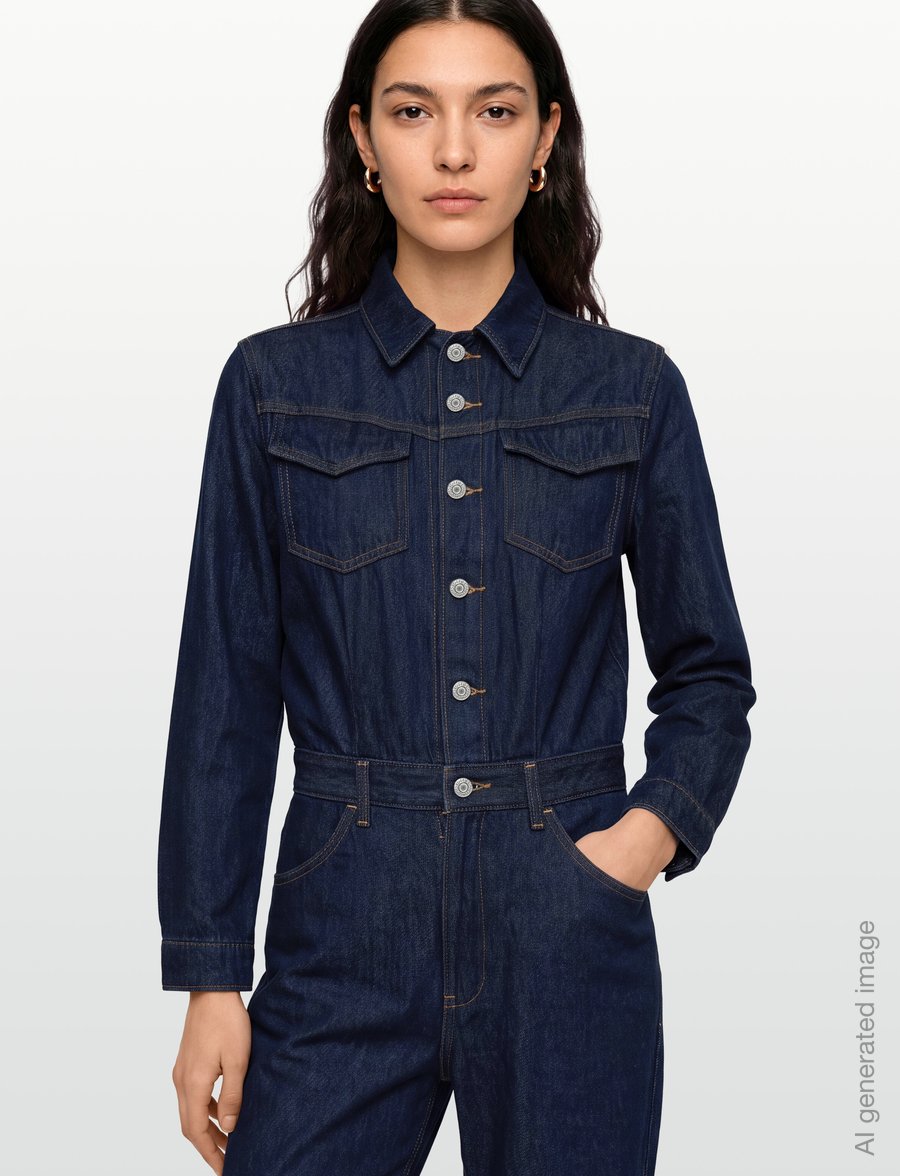 Levi's® - WESTERN JUMPSUIT REIGN OF THE - jumpsuits - dark indigo - flat finish - 3
