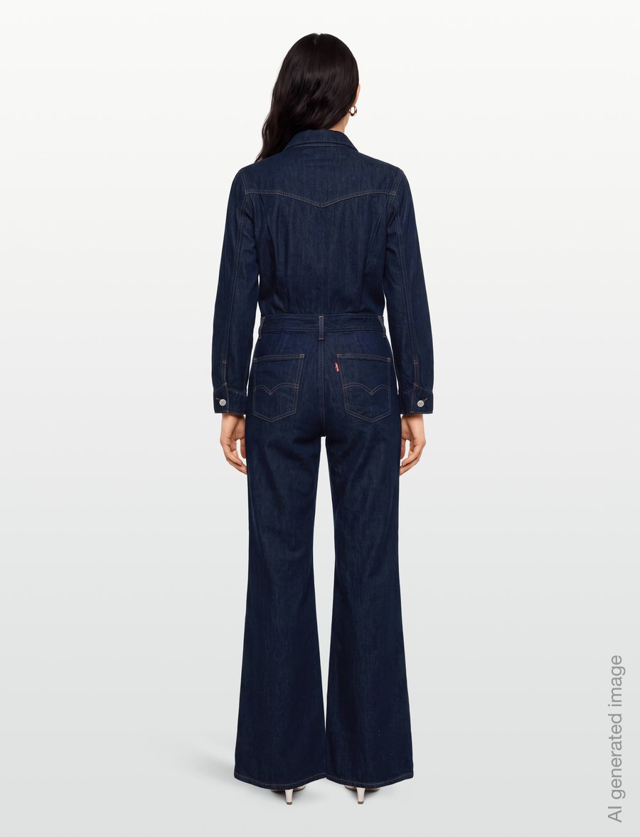 Levi's® - WESTERN JUMPSUIT REIGN OF THE - jumpsuits - dark indigo - flat finish - 4
