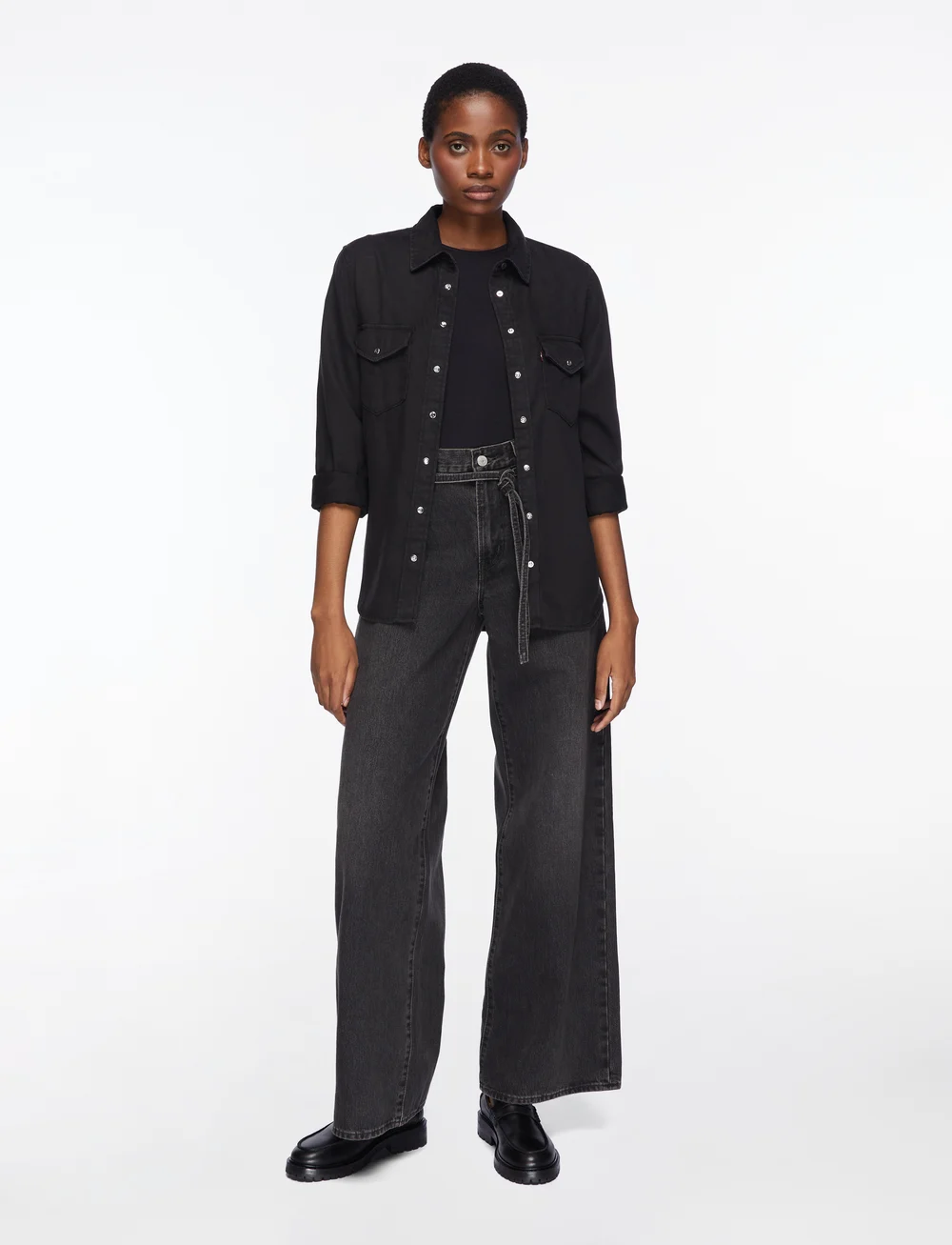 Levi's® - XL STRAIGHT INFLUENTIAL LADY - suorat farkut - blacks - 2
