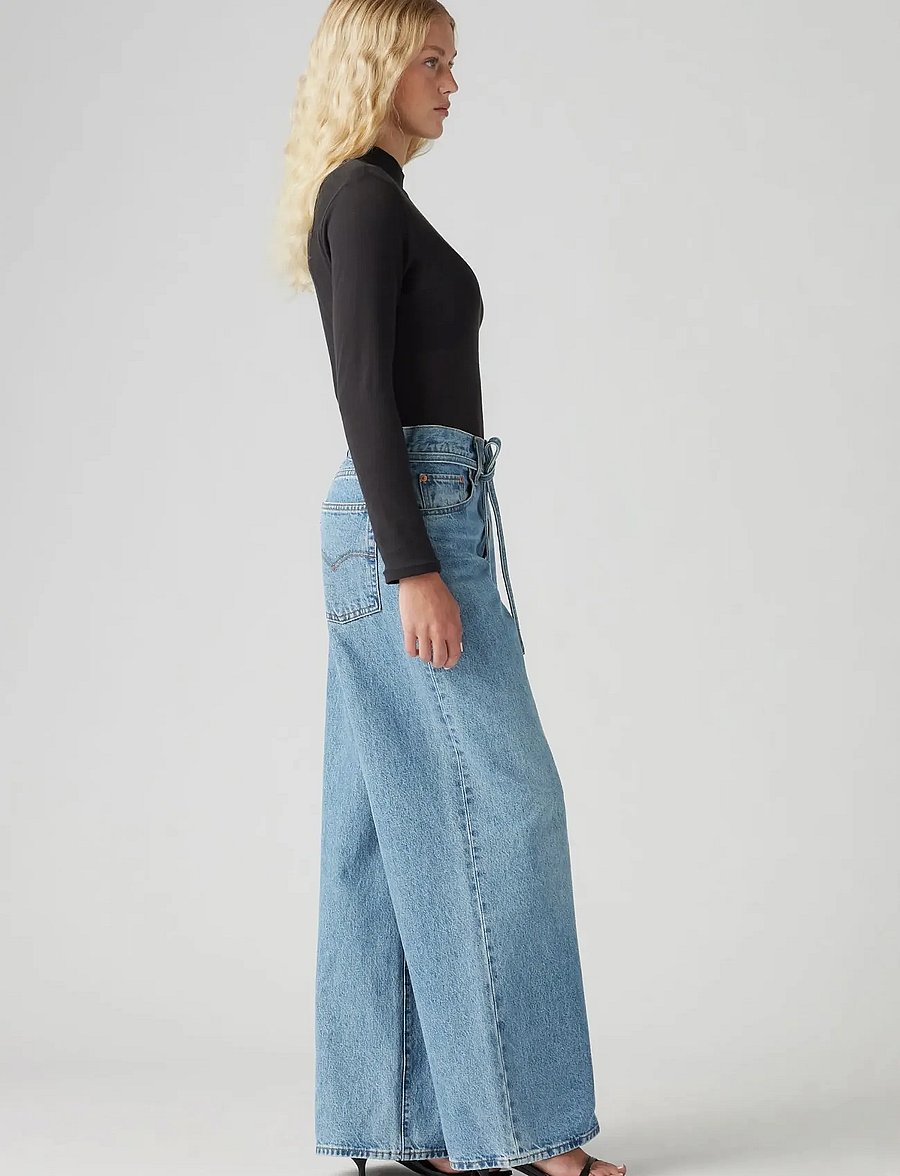 Levi's® - XL STRAIGHT THANKS FRIEND - wide leg jeans - med indigo - worn in - 3
