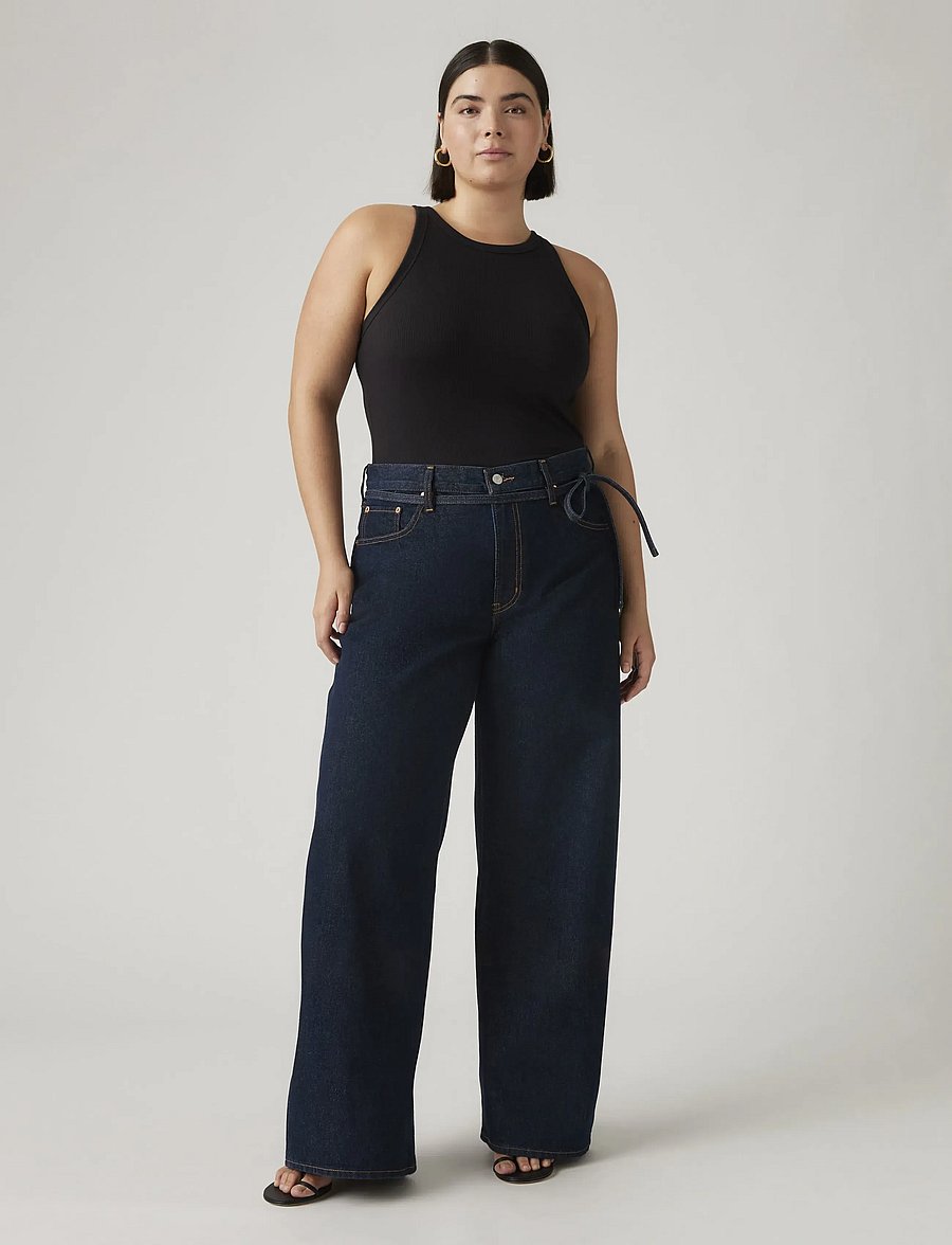 Levi's® - XL STRAIGHT DREAM NICE DREAMS - hosen mit weitem bein - dark indigo - flat finish - 1