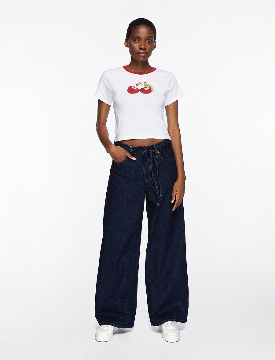 Levi's® - XL STRAIGHT DREAM NICE DREAMS - hosen mit weitem bein - dark indigo - flat finish - 3