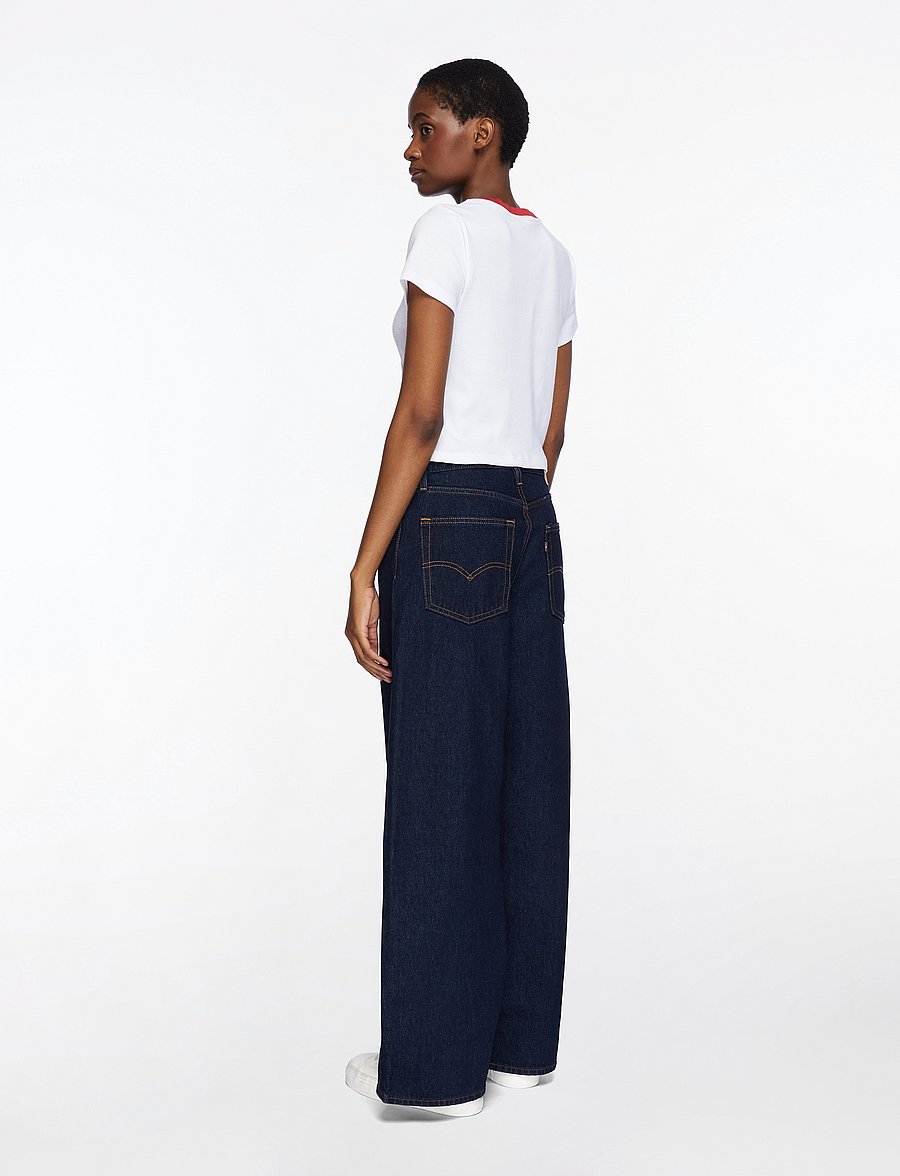 Levi's® - XL STRAIGHT DREAM NICE DREAMS - hosen mit weitem bein - dark indigo - flat finish - 5