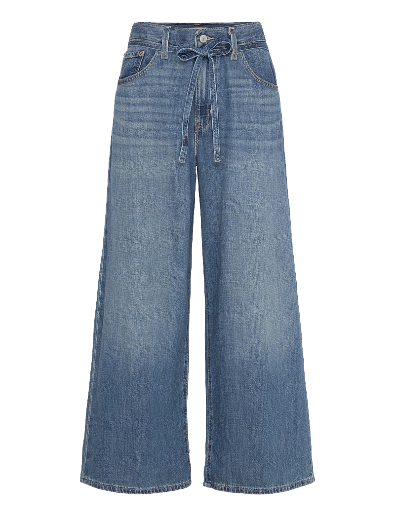 Levi's® - XL STRAIGHT STOP FLAXING - raka jeans - med indigo - worn in - 1