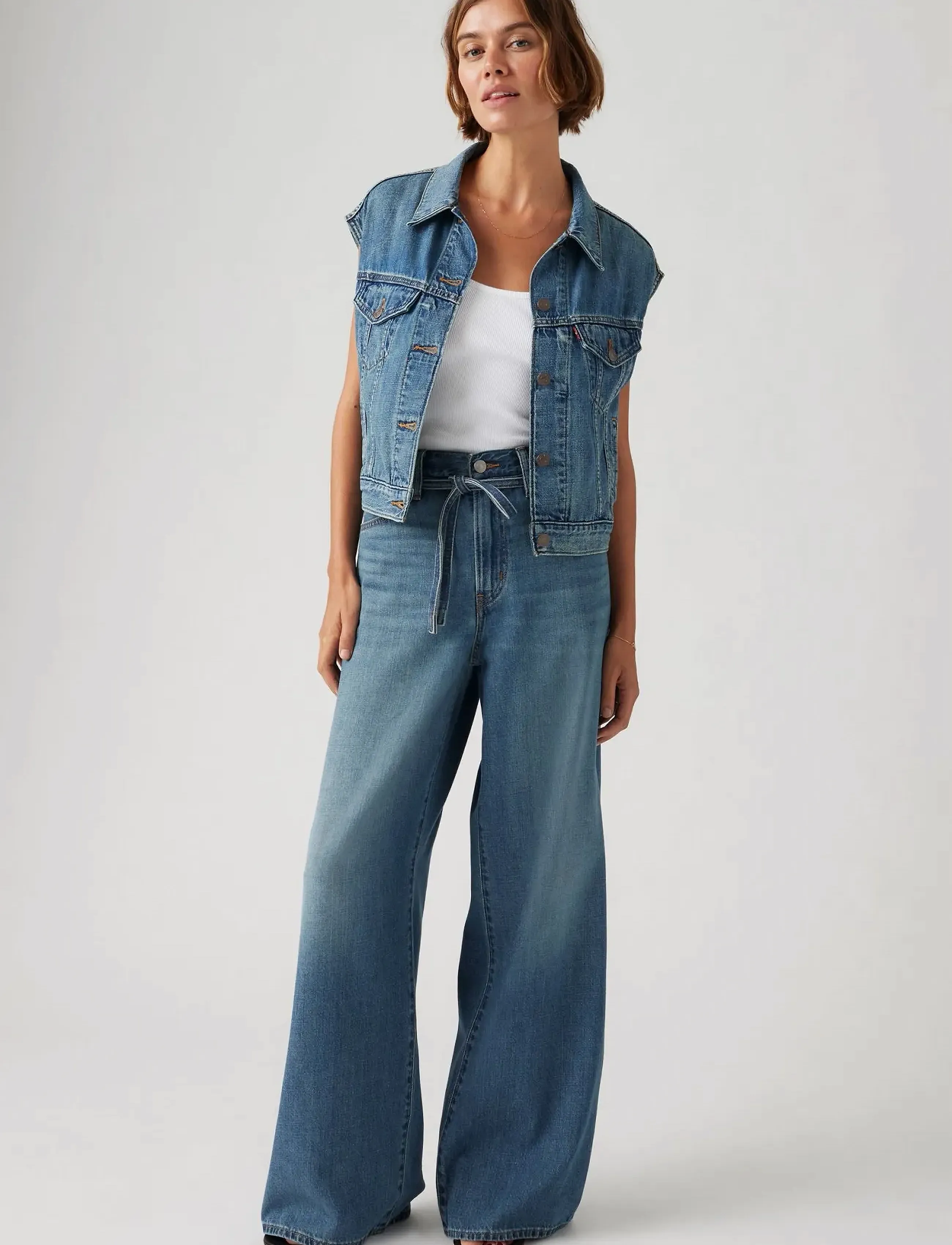 Levi's® XL STRAIGHT STOP FLAXING - Jeans - MED INDIGO - WORN IN / blue