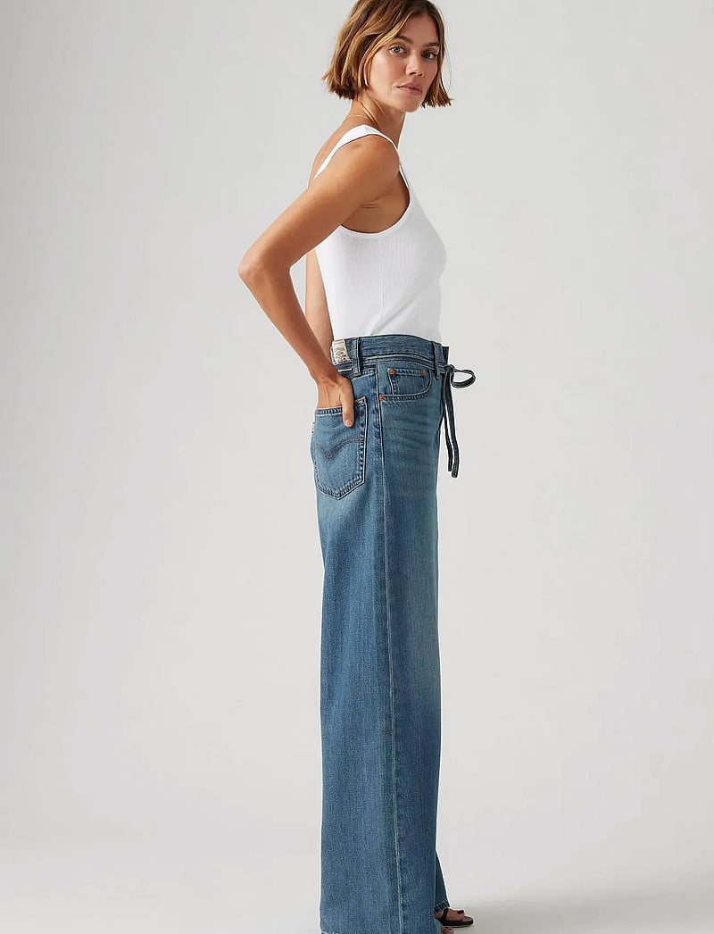 Levi's® - XL STRAIGHT STOP FLAXING - raka jeans - med indigo - worn in - 4