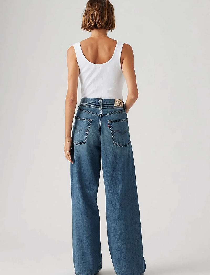 Levi's® - XL STRAIGHT STOP FLAXING - raka jeans - med indigo - worn in - 5