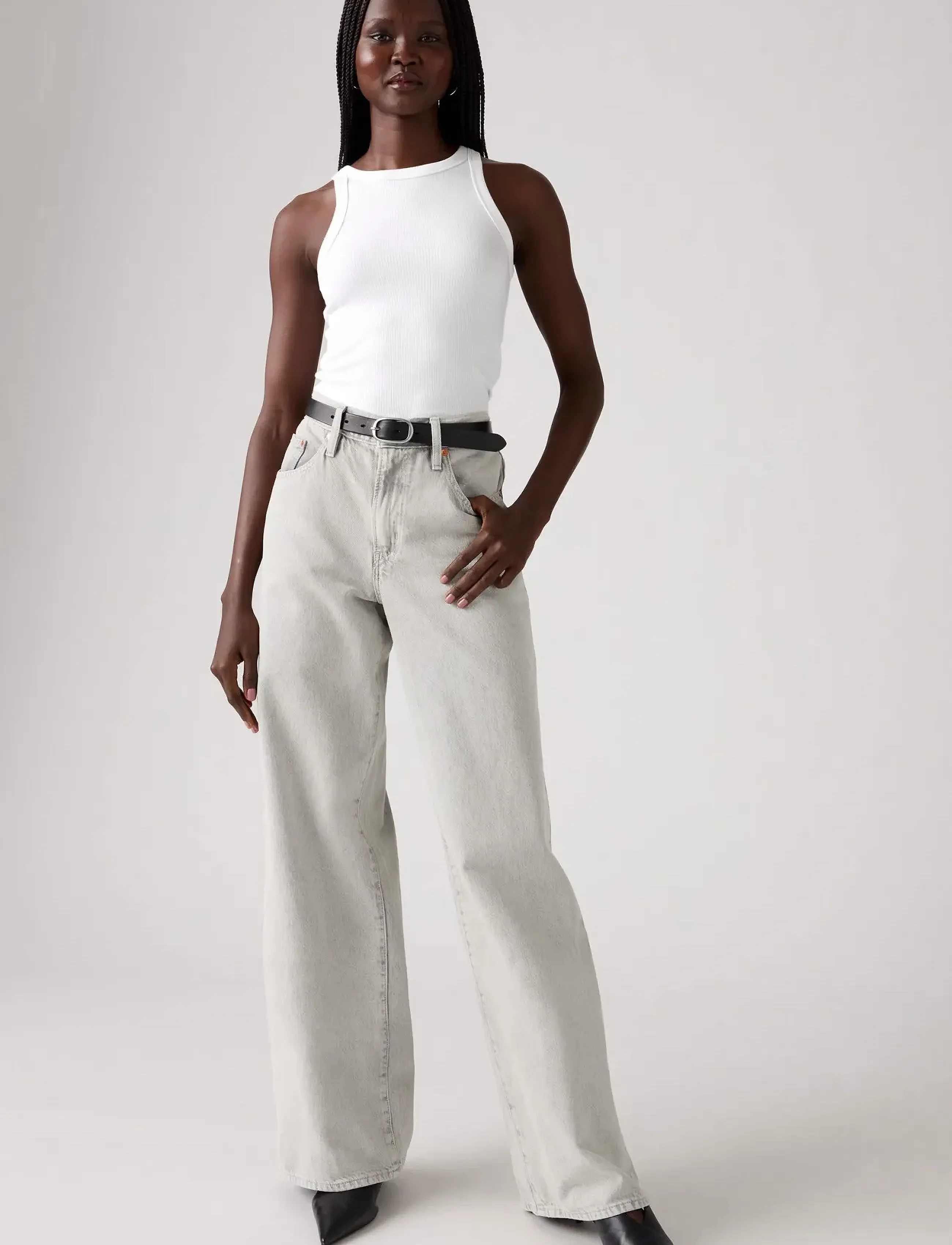 Levi's Xl Straight Corporate Haze, 29 x 29, Jeans, Grau - Wide, Frauen
