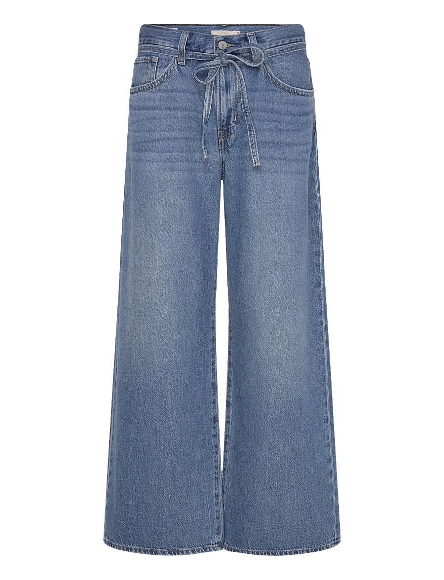 Levi's® - XL STRAIGHT GOOD GRADES TENCEL - hosen mit weitem bein - med indigo - worn in - 1