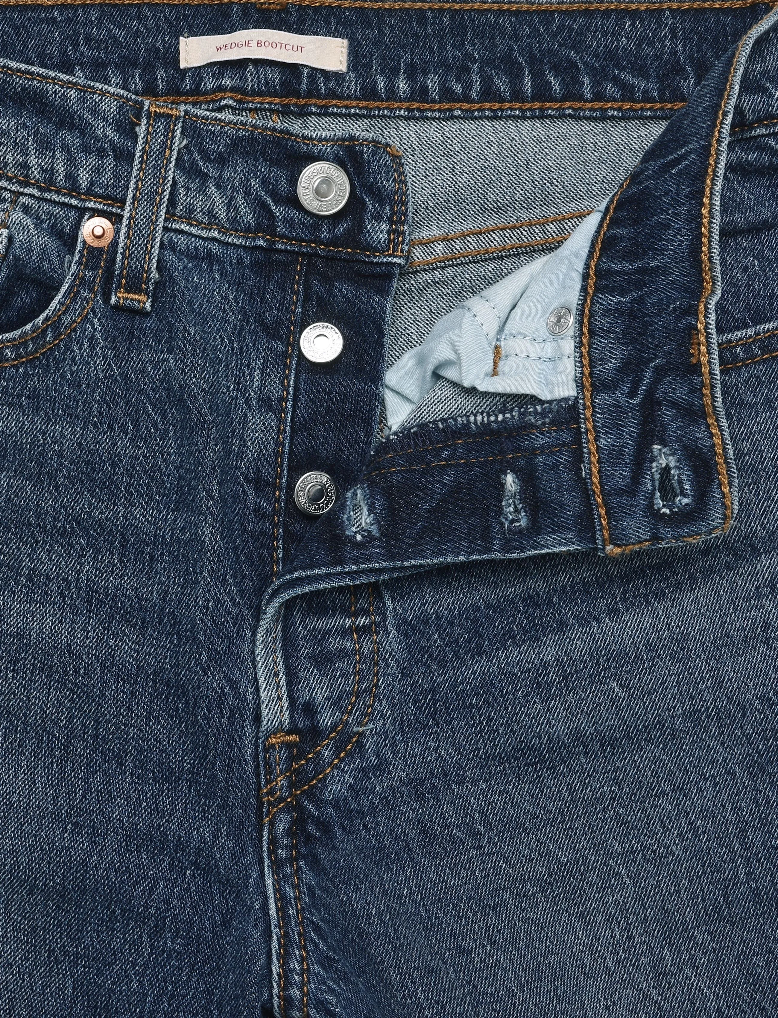 Levi's® - WEDGIE BOOT BOLD AND BEAUTIFUL - utsvängda jeans - dark indigo - worn in - 3