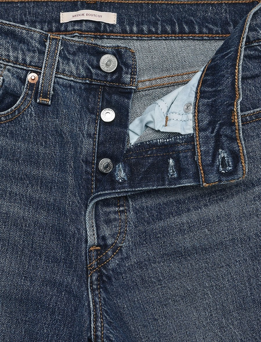 Levi's® - WEDGIE BOOT BOLD AND BEAUTIFUL - schlaghosen - dark indigo - worn in - 3