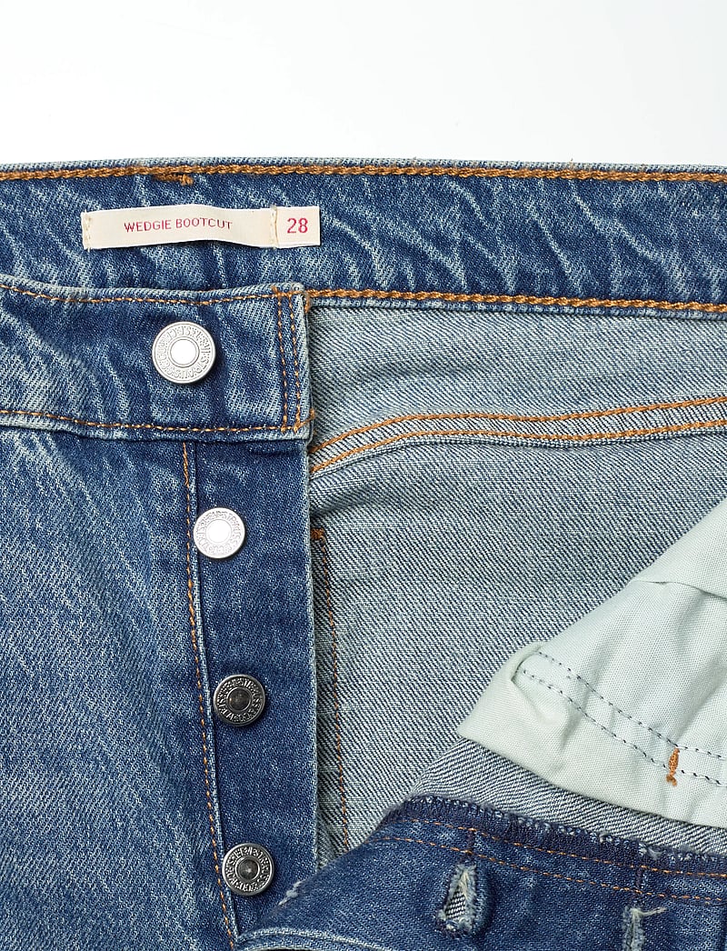 Levi's® - WEDGIE BOOT FAIR POINT PSK - flared jeans - med indigo - worn in - 3