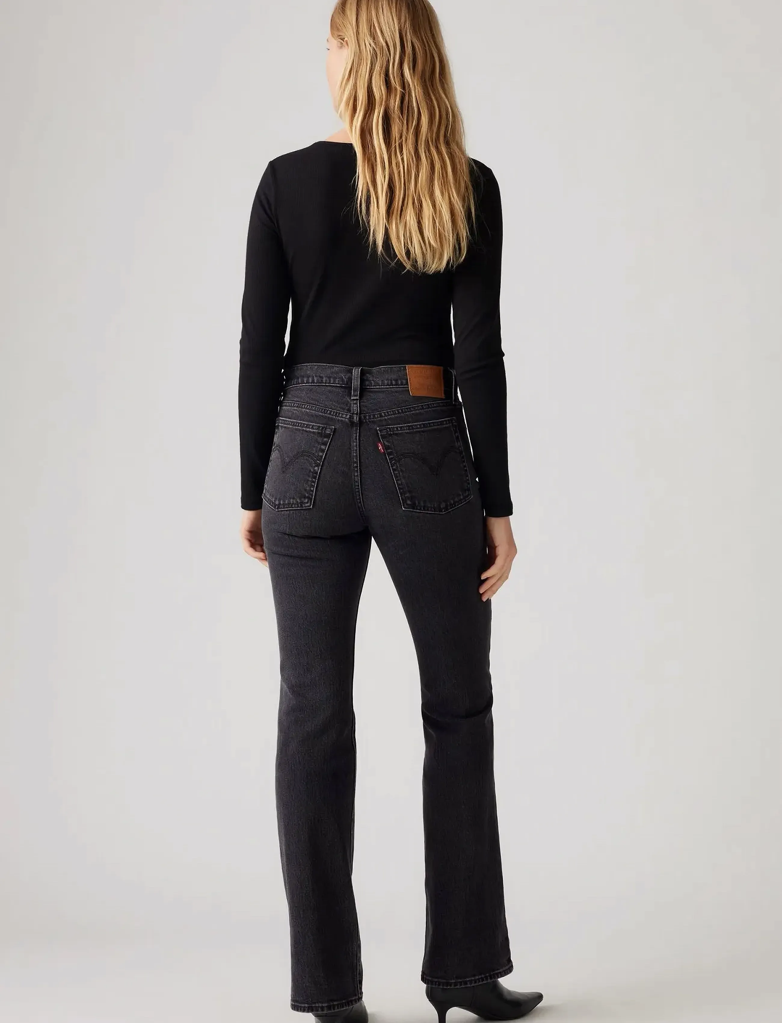 Levi's® - WEDGIE BOOT ON THE TOWN NO CRA - bootcut jeans - blacks - 4