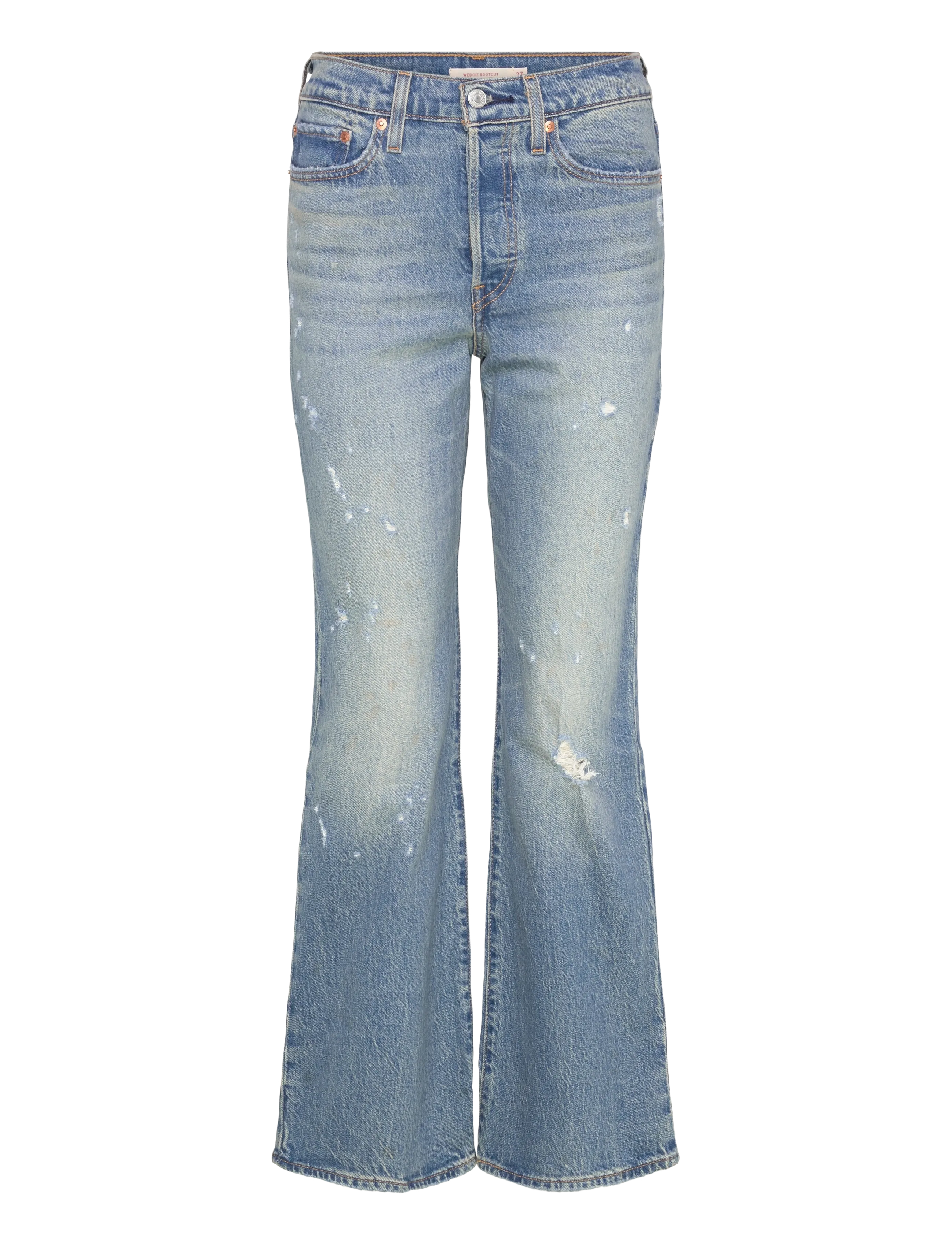 Levi's® WEDGIE BOOT BITE BACK WB - Jeans - MED INDIGO - WORN IN / blue