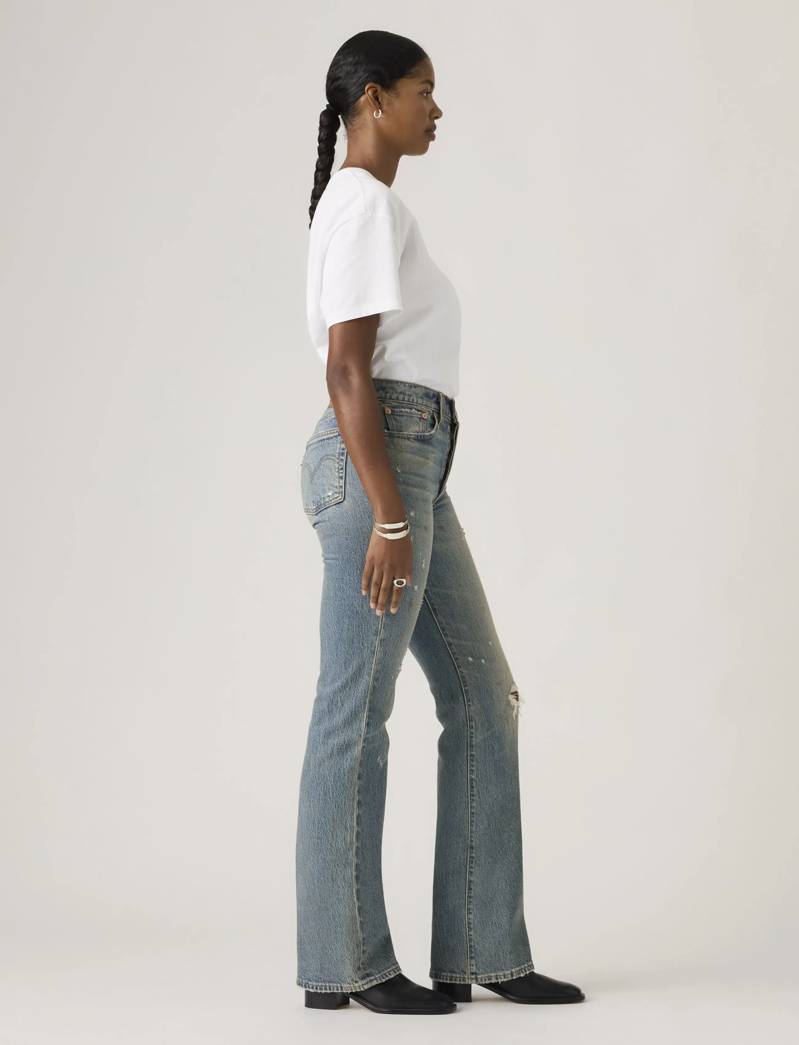 Levi's® - WEDGIE BOOT BITE BACK WB - dżinsy typu bootcut - med indigo - worn in - 2