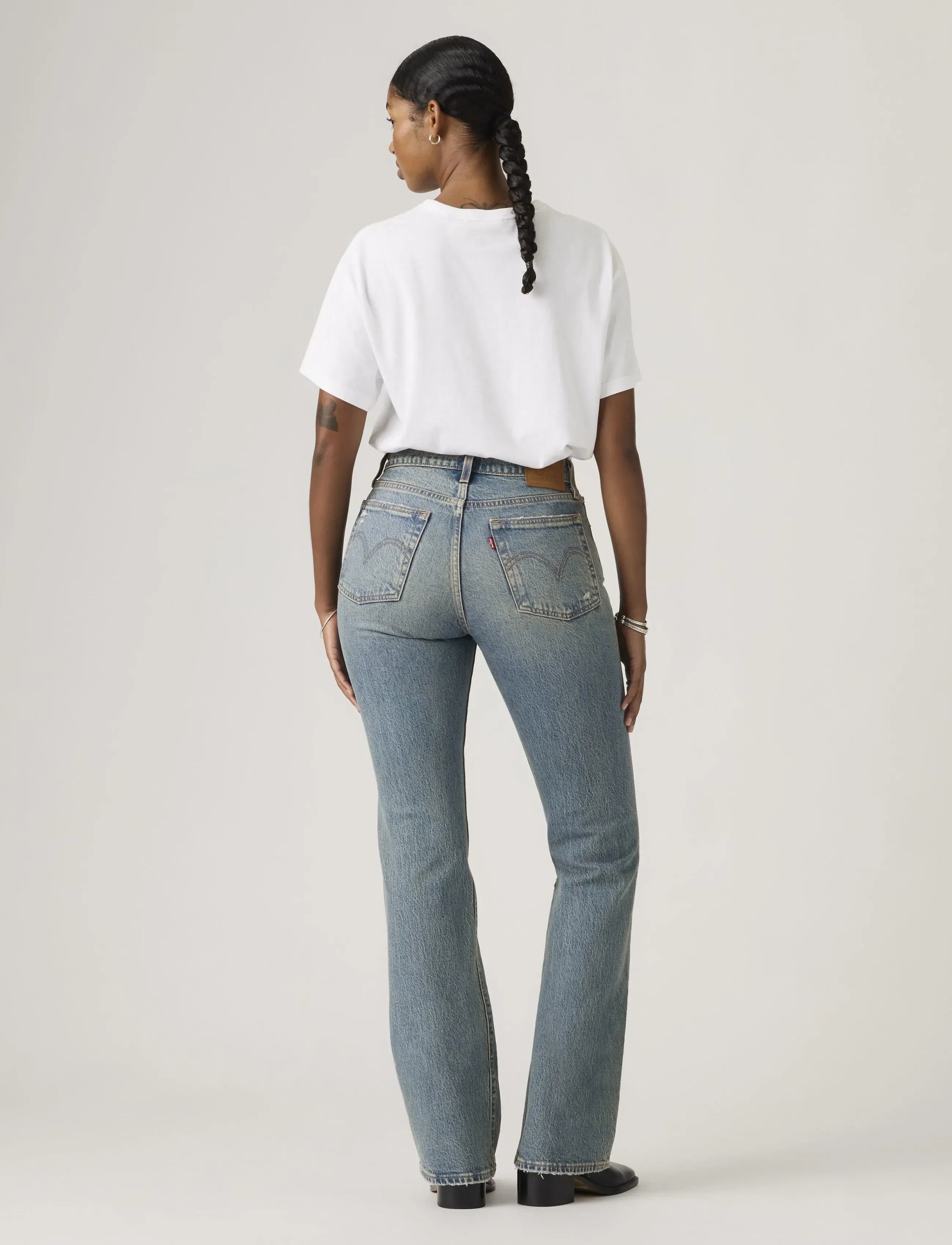 Levi's® - WEDGIE BOOT BITE BACK WB - bootcut jeans - med indigo - worn in - 3