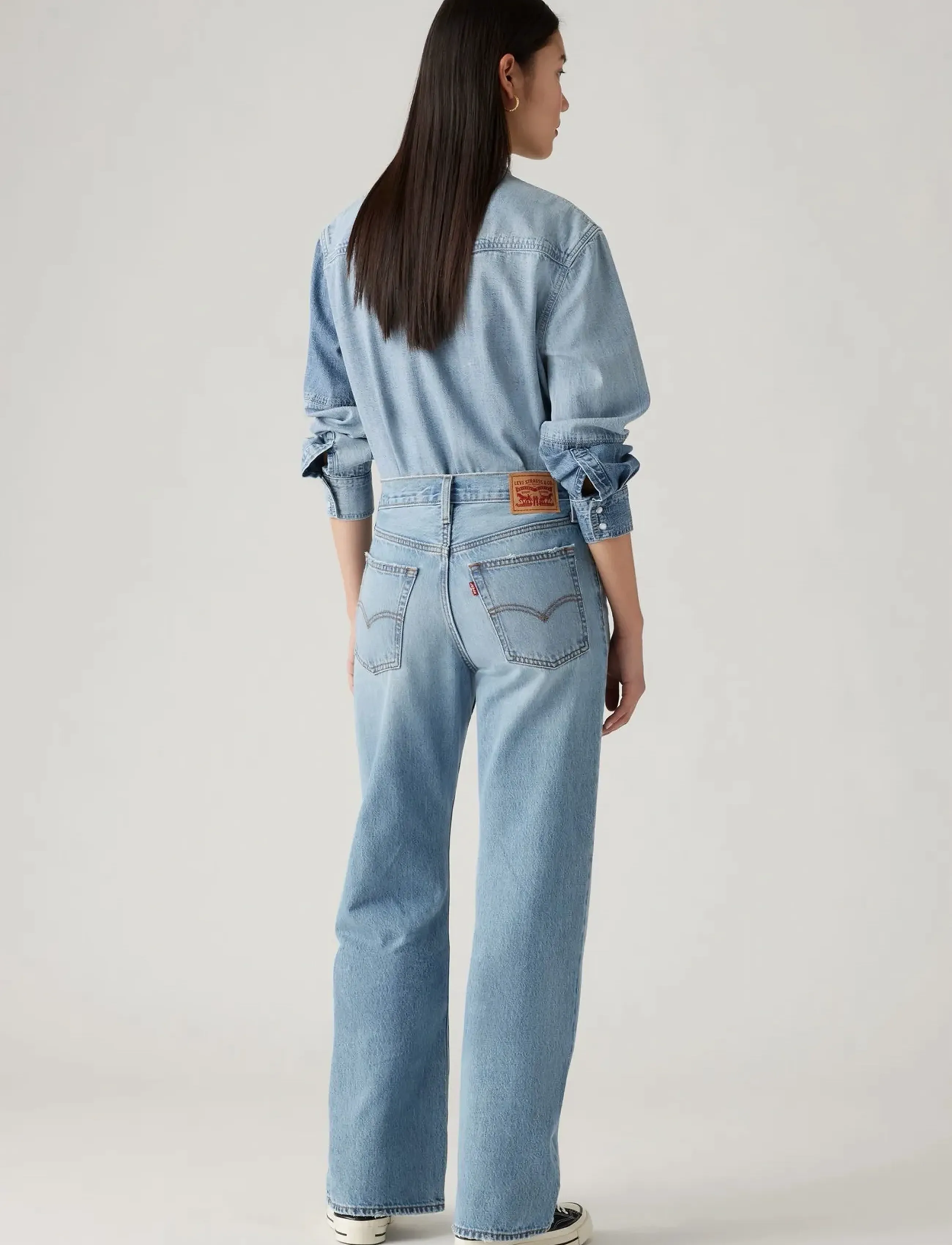 Levi's® - 94 BAGGY BOOT SMILE FOR REAL - med indigo - worn in - 3