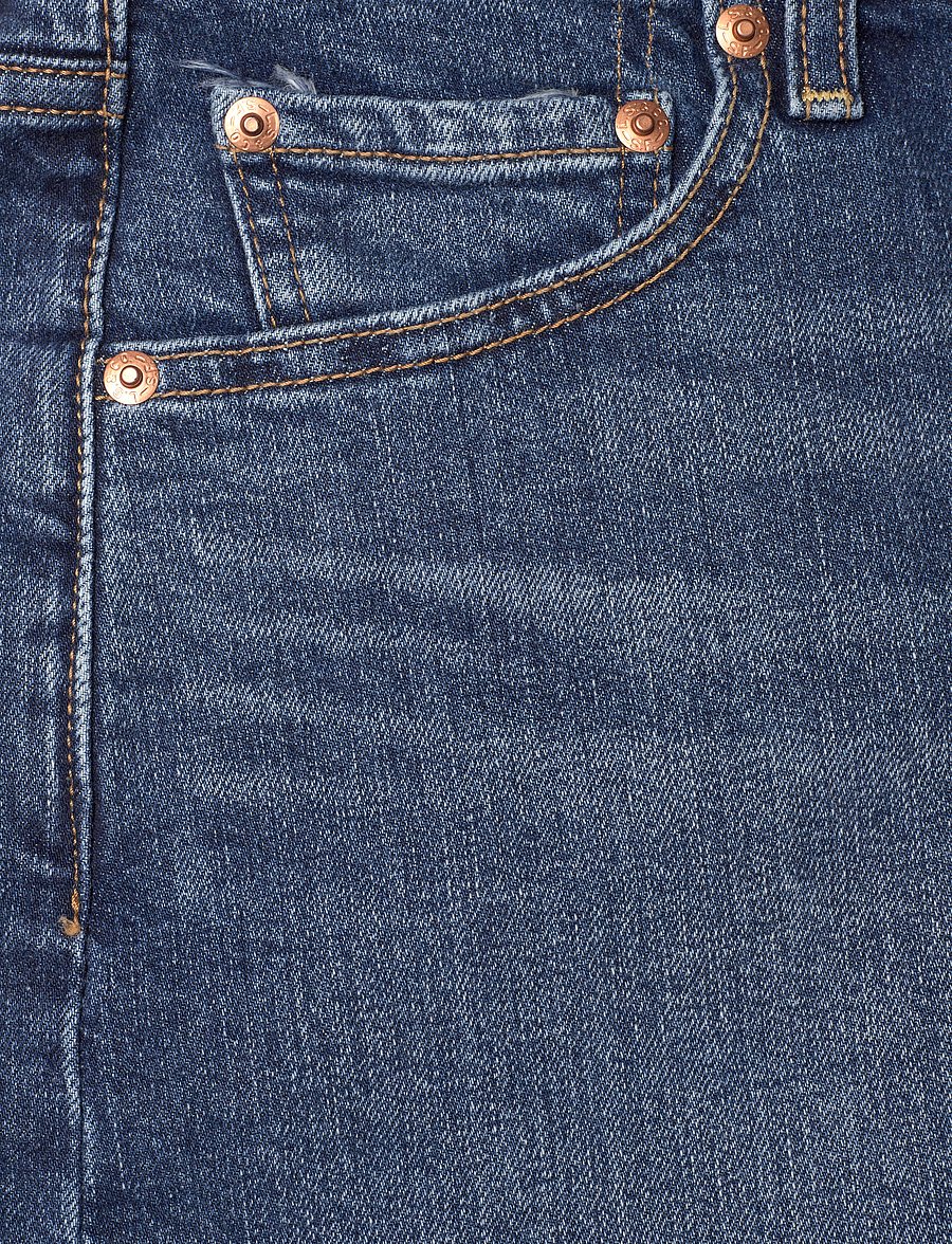 Levi's® - RIBCAGE BERMUDA SHORT BRINGING - lühikesed teksapüksid - med indigo - flat finish - 5