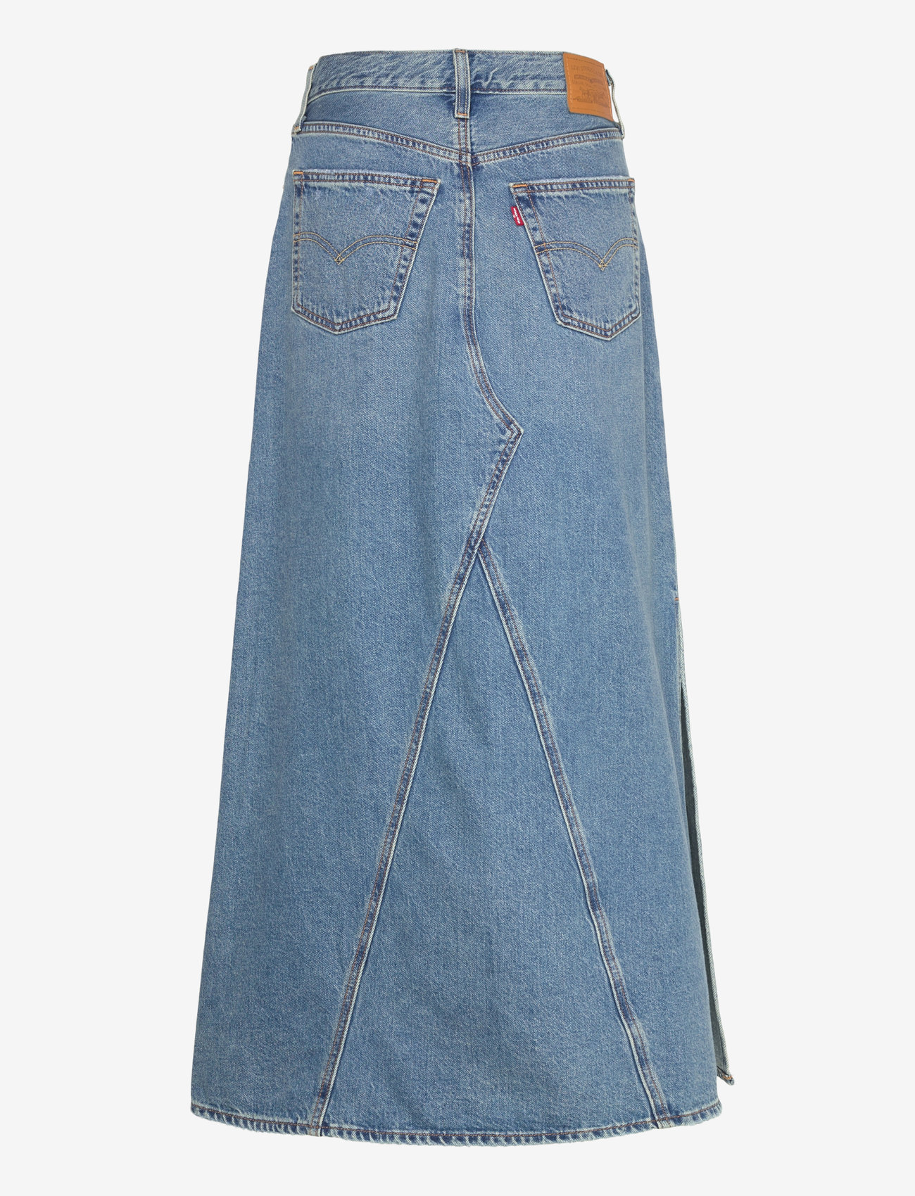 Levi's® - ICONIC LONG SKIRT W/SLIT VERIF - jeansröcke - med indigo - worn in - 2