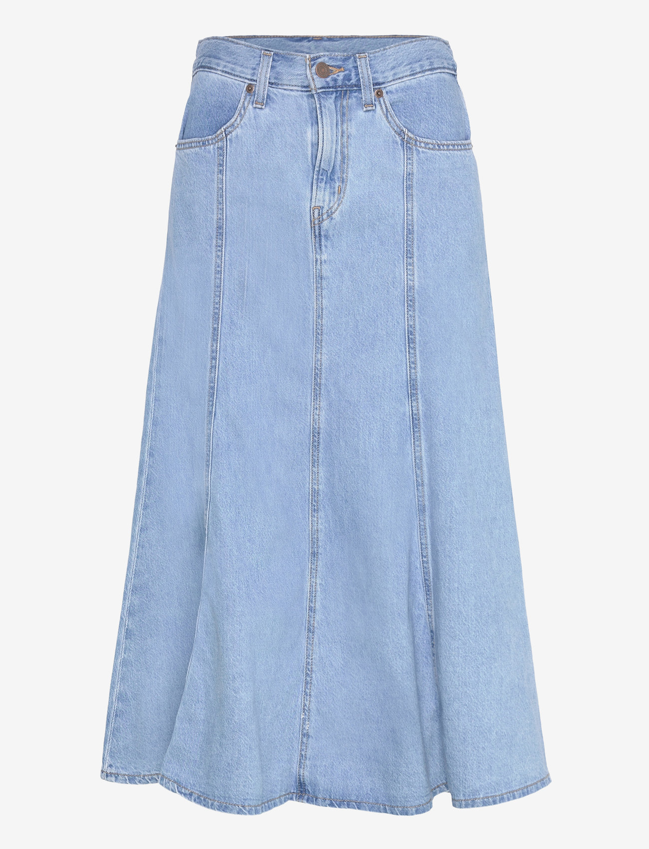 Levi's® - FIT AND FLARE SKIRT I WILL - jeanskjolar - med indigo - flat finish - 1